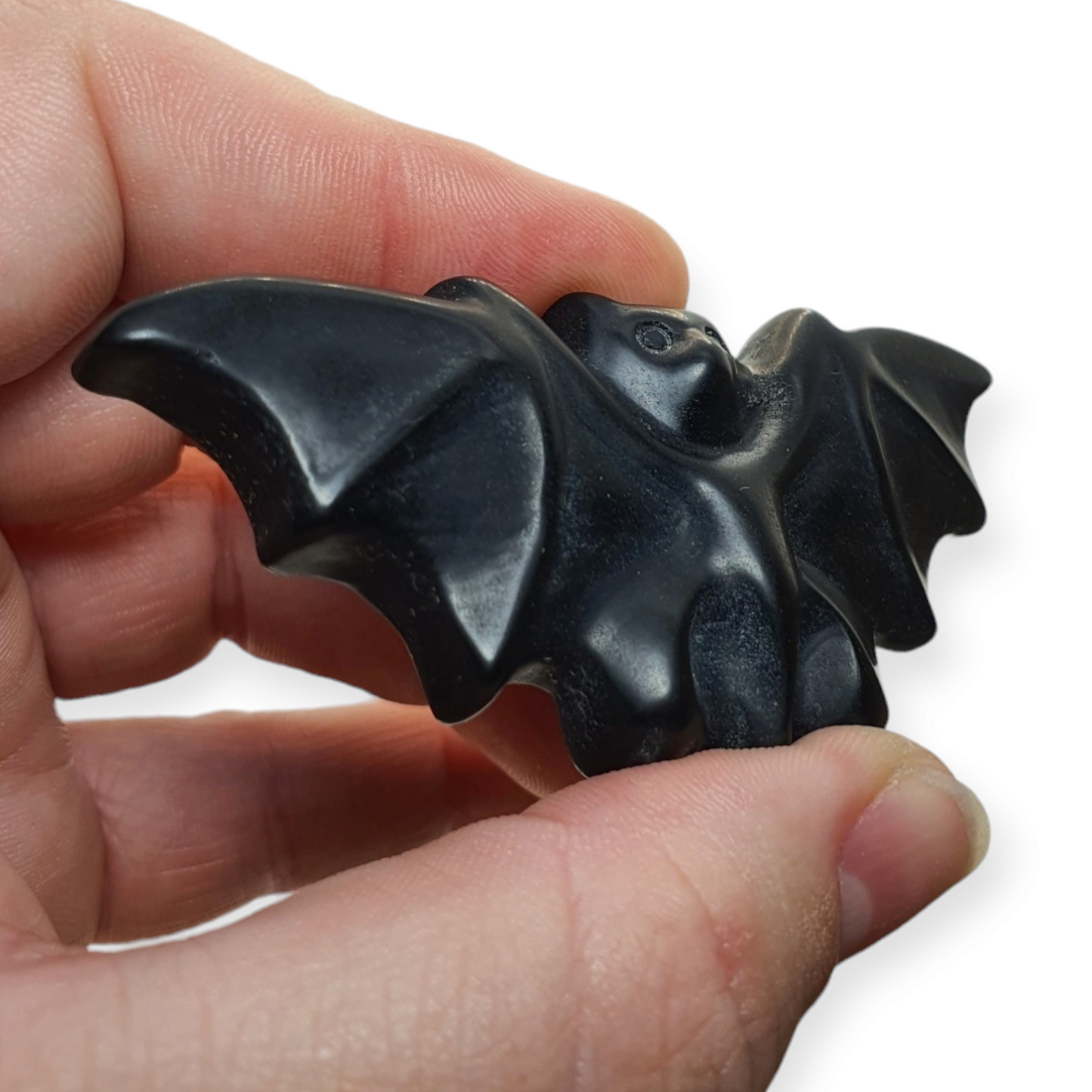 Crystals - Black Obsidian Bat Carvings