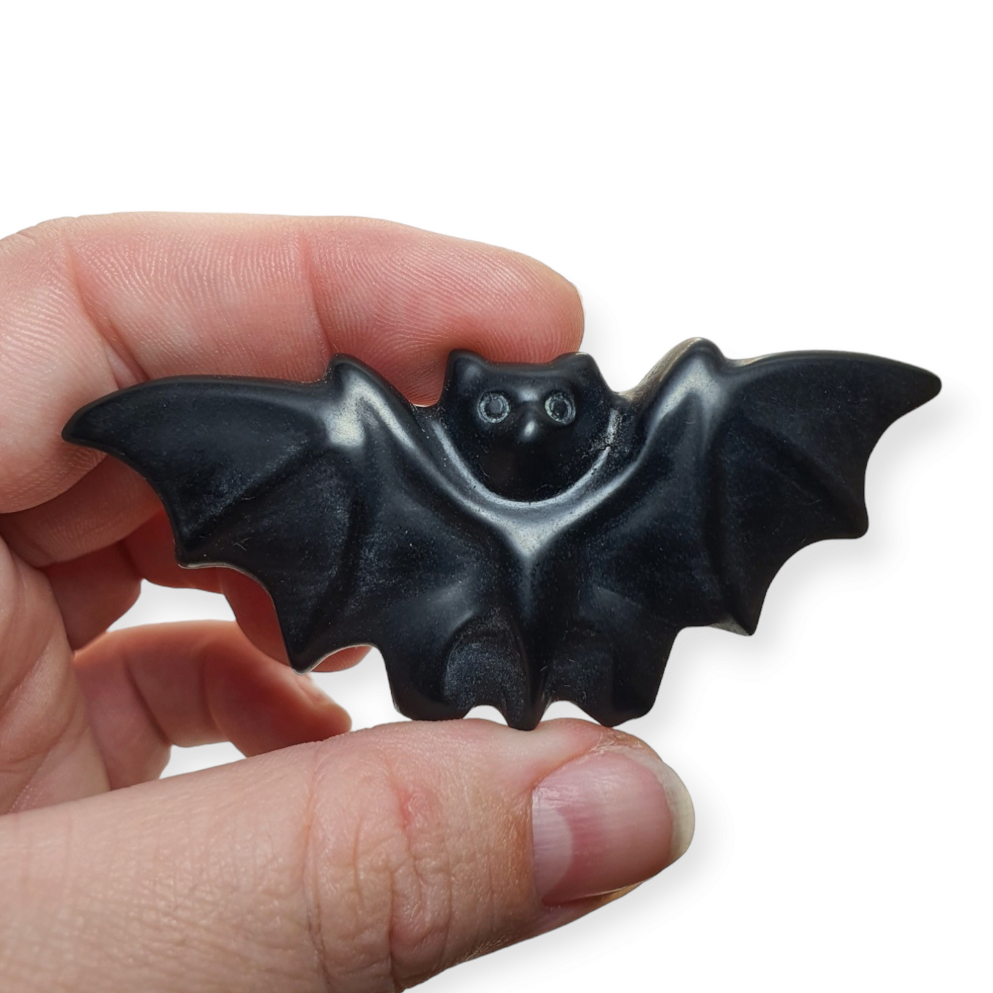 Crystals - Black Obsidian Bat Carvings