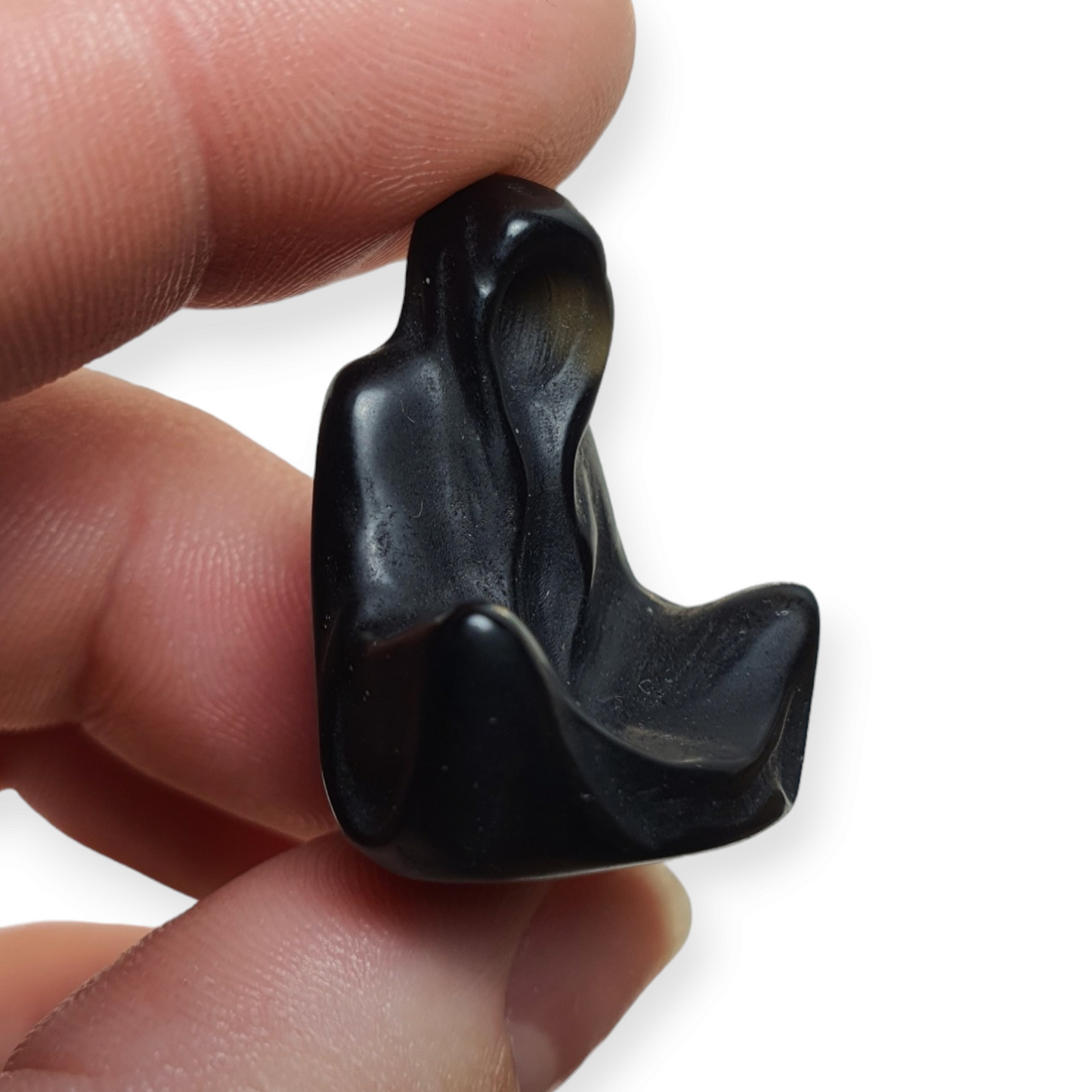 Crystals - Black Obsidian Grim Reaper/Death Mini Carvings