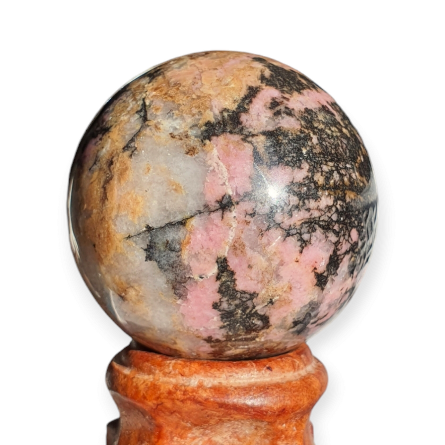 Crystals - Rhodonite Sphere