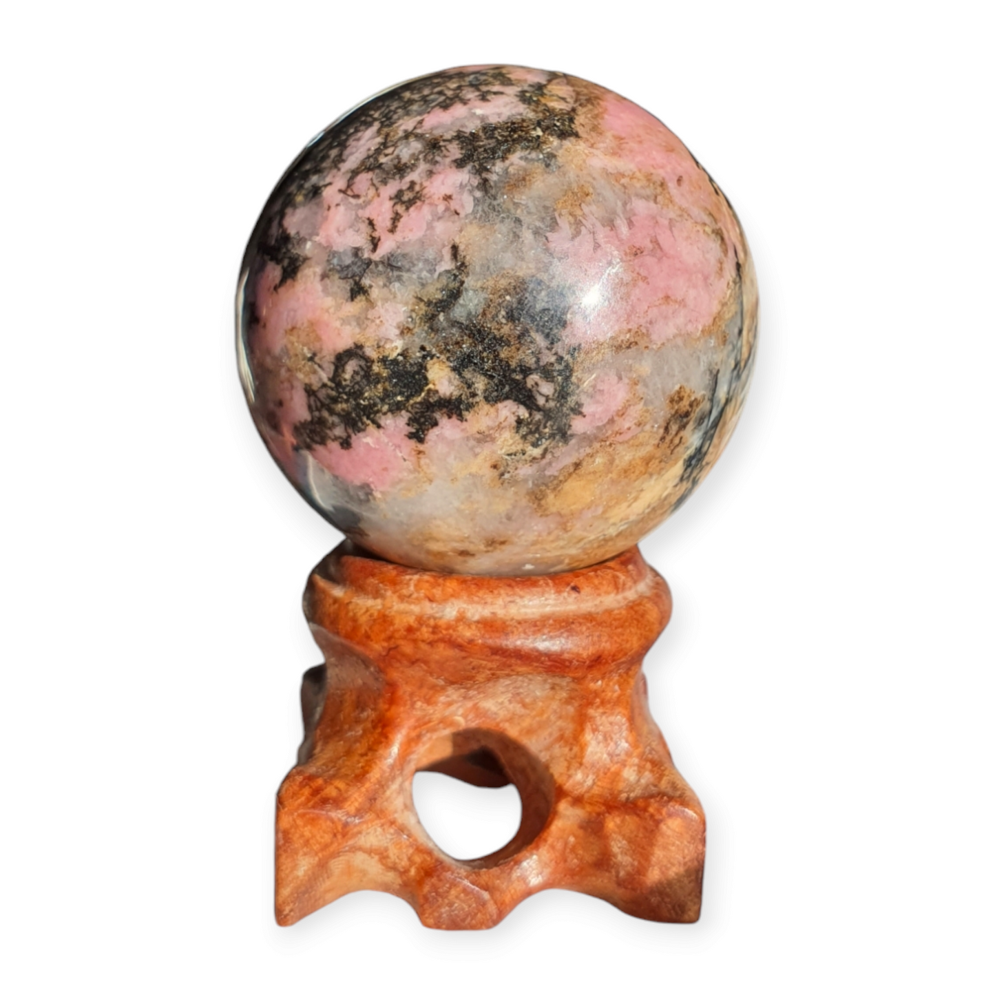 Crystals - Rhodonite Sphere