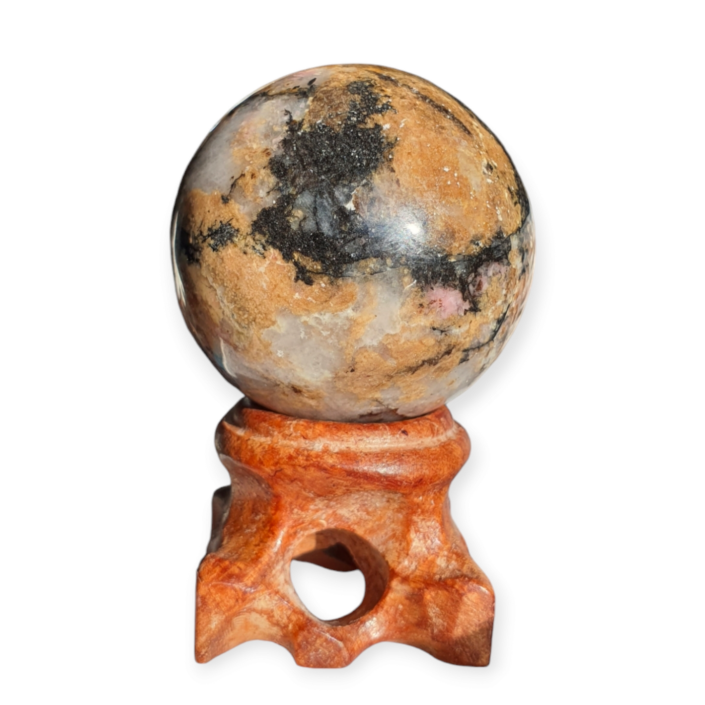 Crystals - Rhodonite Sphere