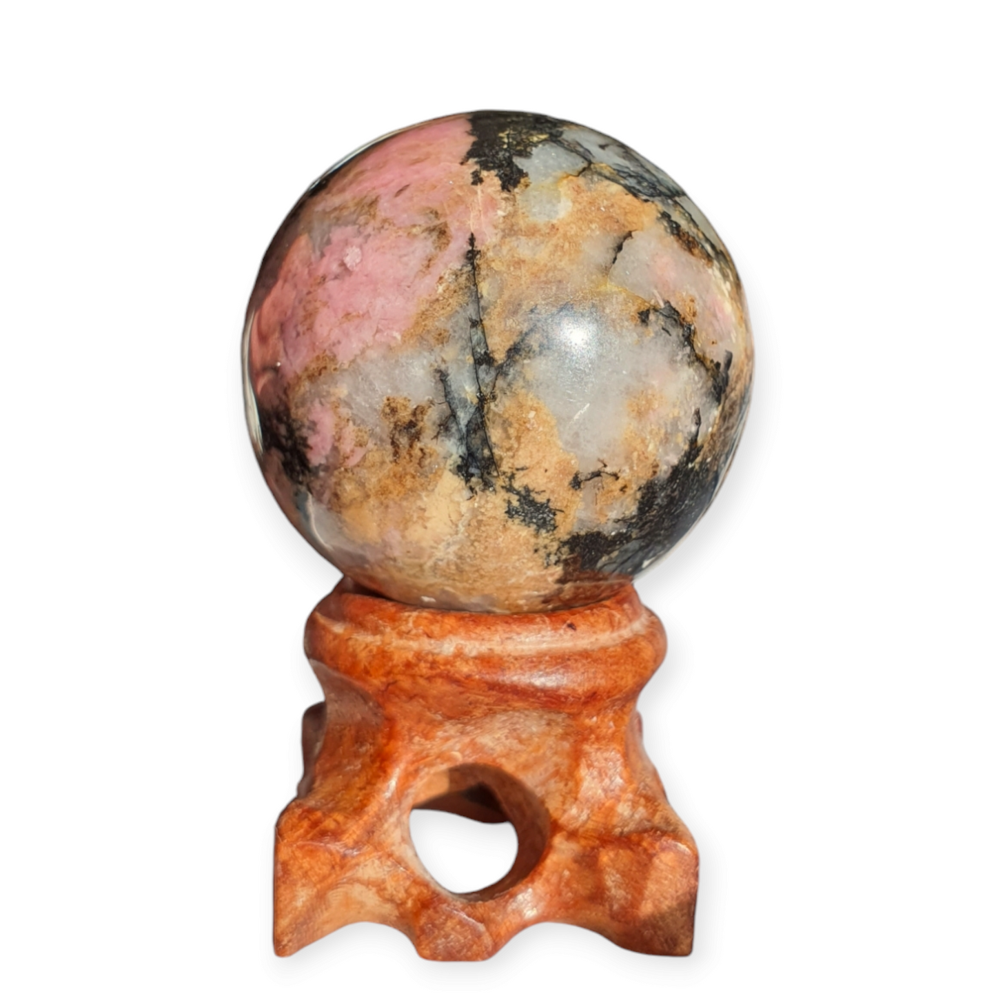 Crystals - Rhodonite Sphere