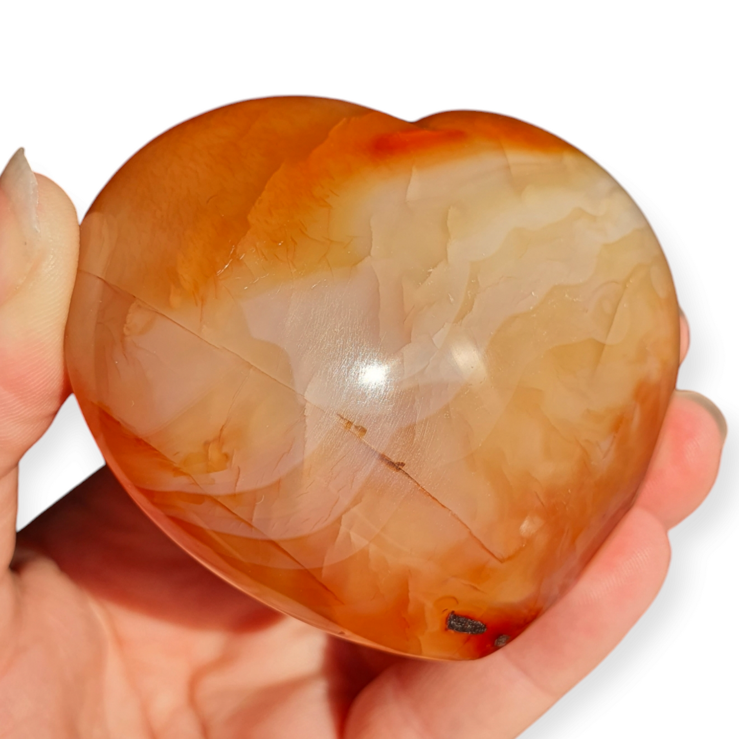 Crystals - Carnelian Polished Heart