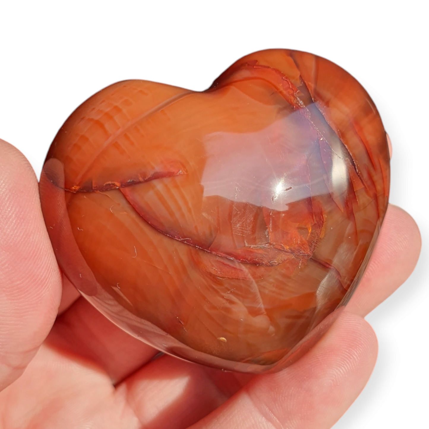 Crystals - Carnelian Polished Heart