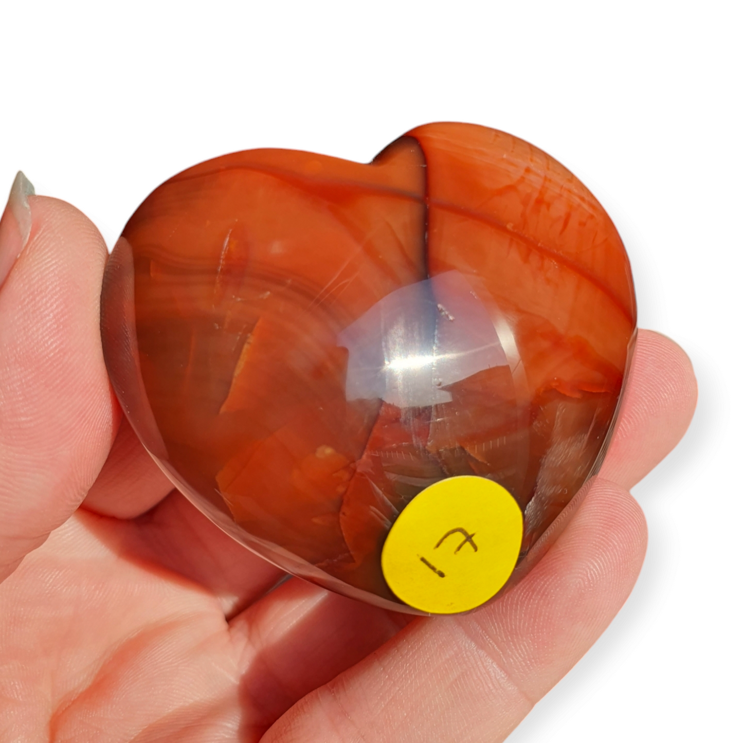 Crystals - Carnelian Polished Heart