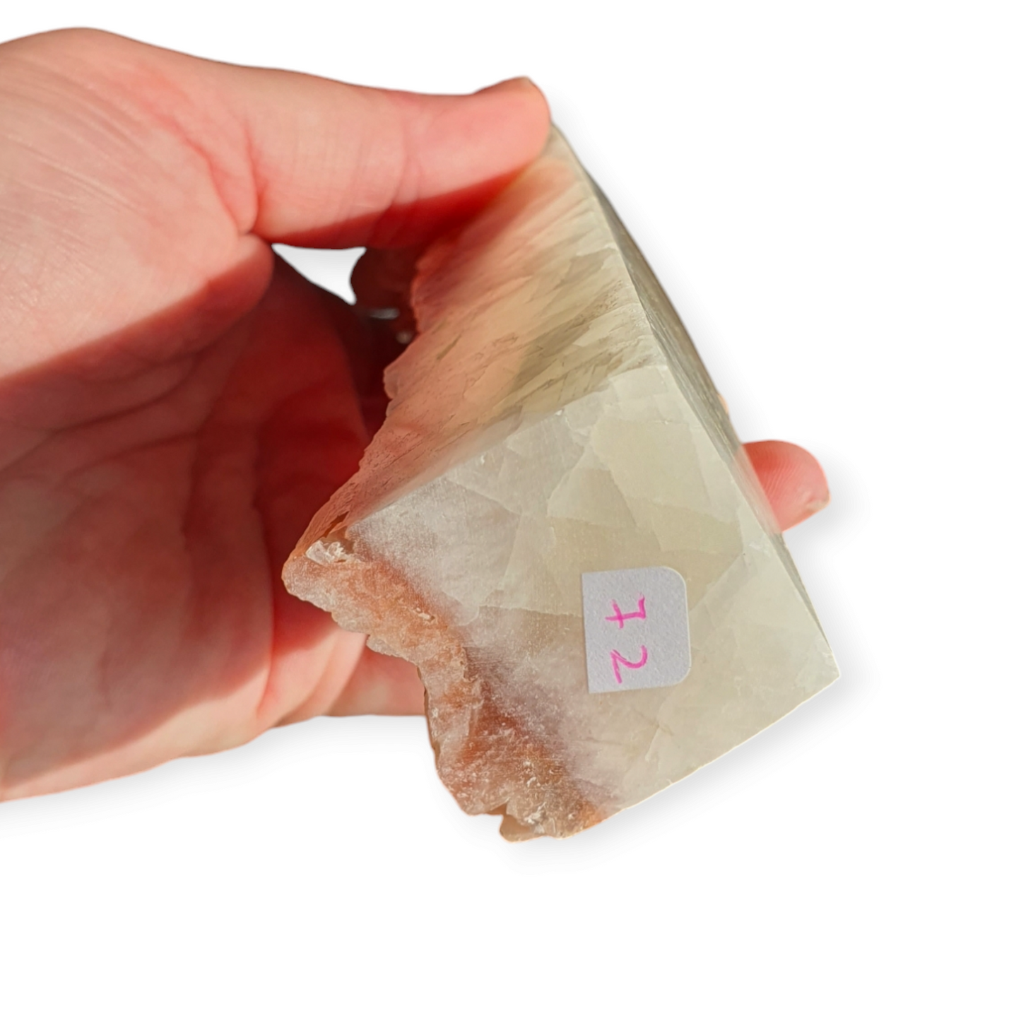 Crystals - Banded Calcite Tower with Natural Edge