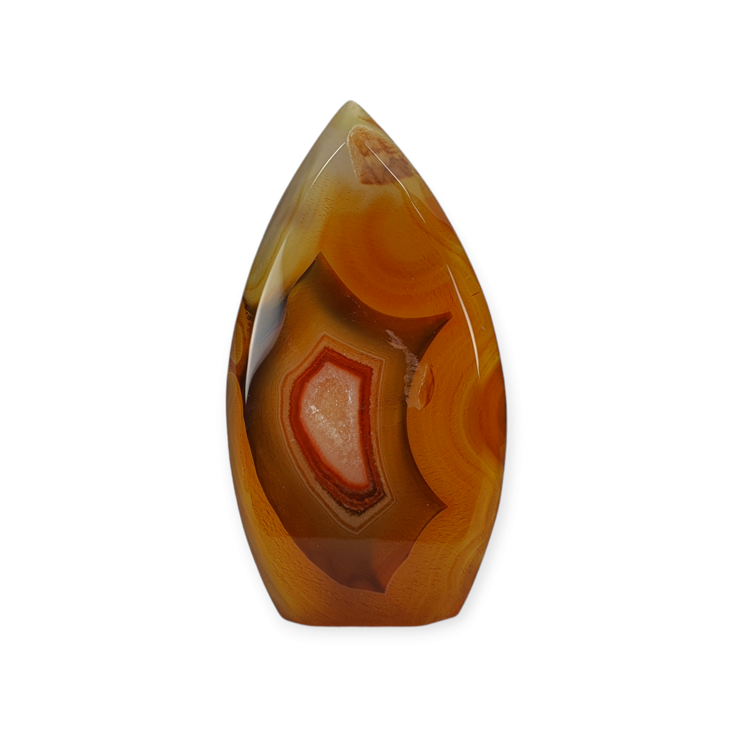 Crystals - Carnelian Polished Teardrop