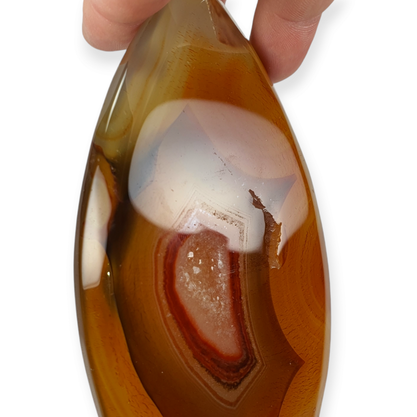 Crystals - Carnelian Polished Teardrop