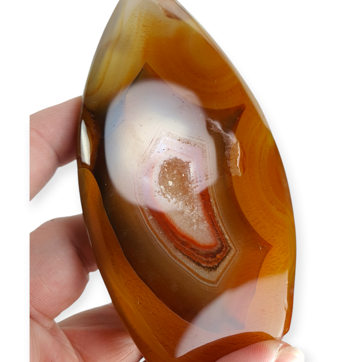 Crystals - Carnelian Polished Teardrop