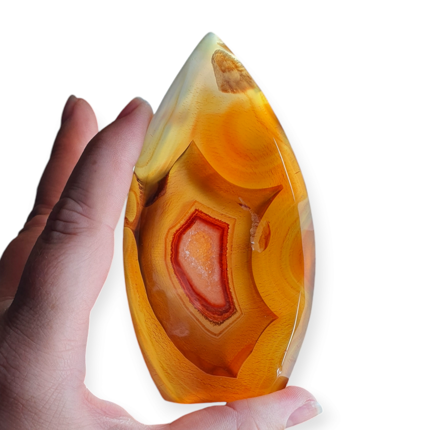 Crystals - Carnelian Polished Teardrop