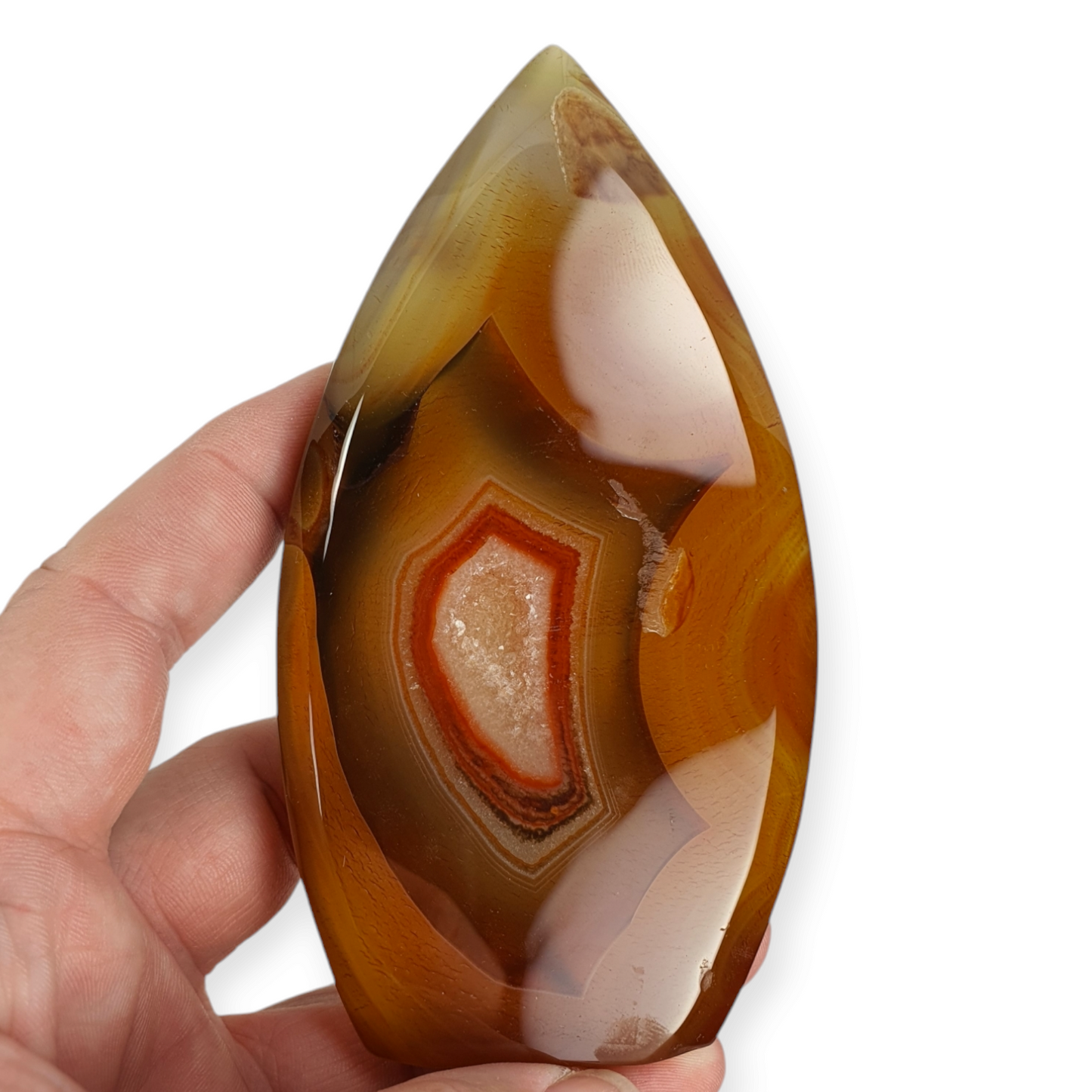 Crystals - Carnelian Polished Teardrop