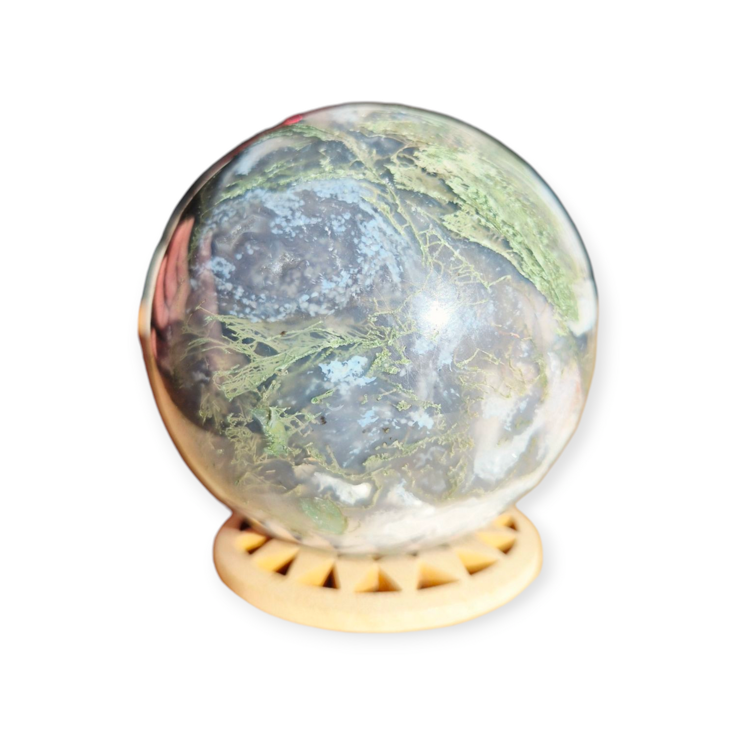 Crystals - Moss Agate Sphere