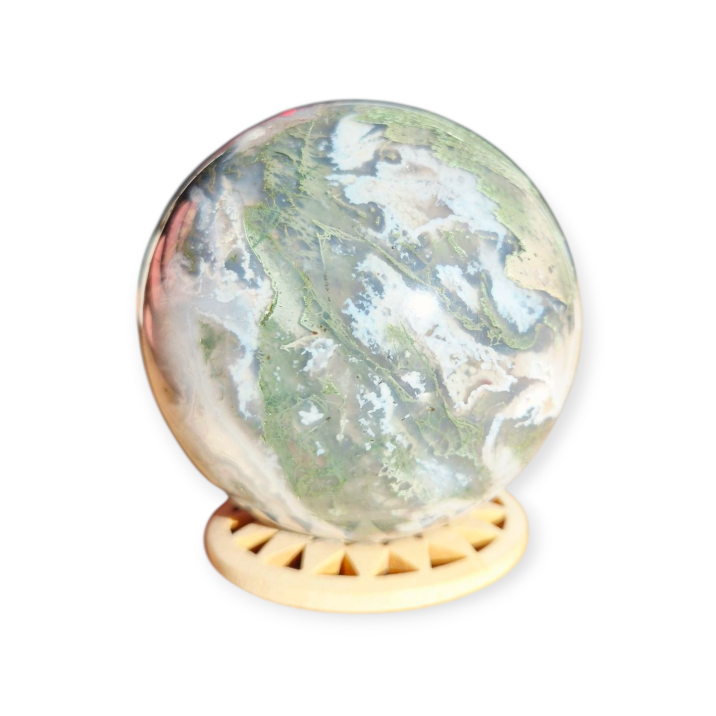 Crystals - Moss Agate Sphere