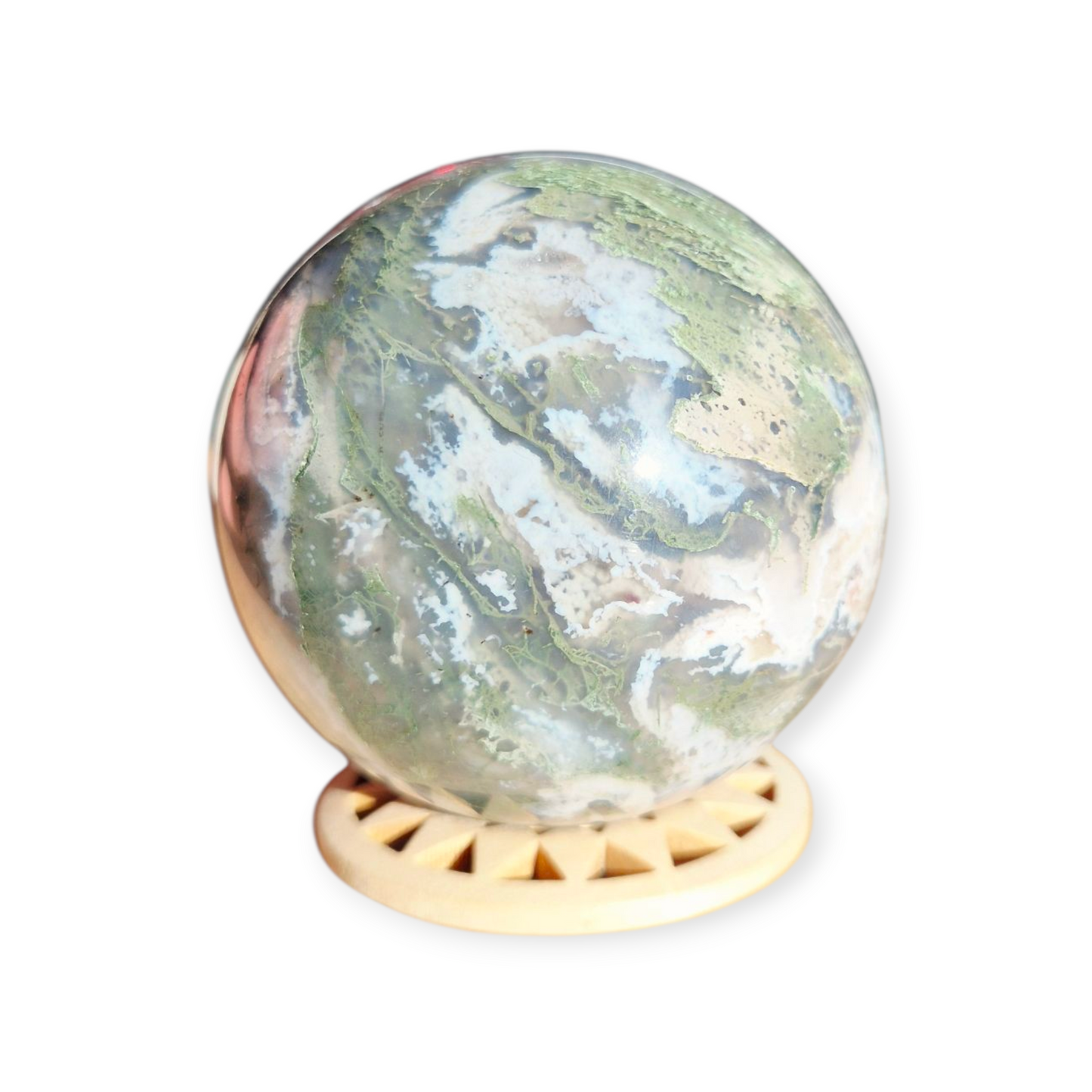 Crystals - Moss Agate Sphere