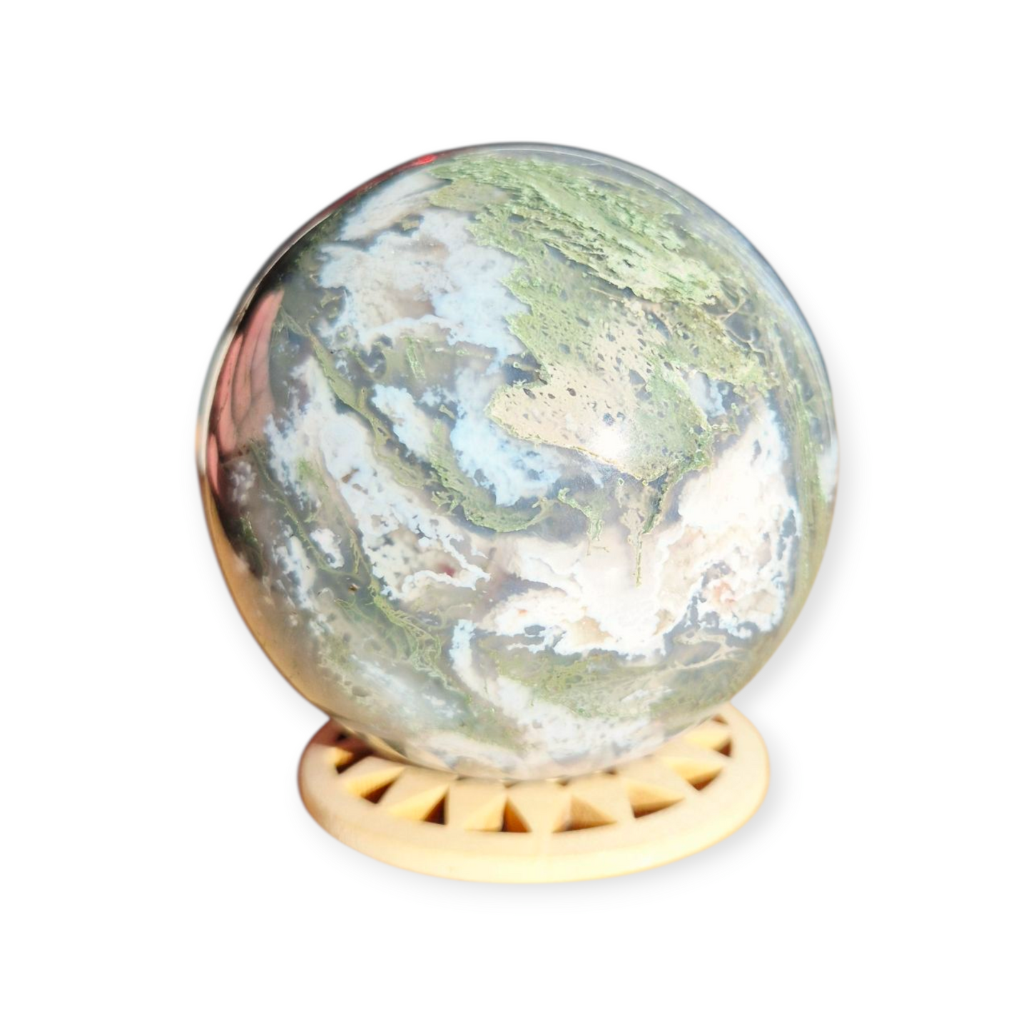 Crystals - Moss Agate Sphere