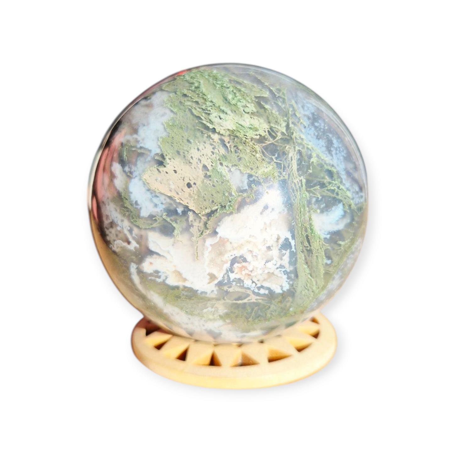 Crystals - Moss Agate Sphere