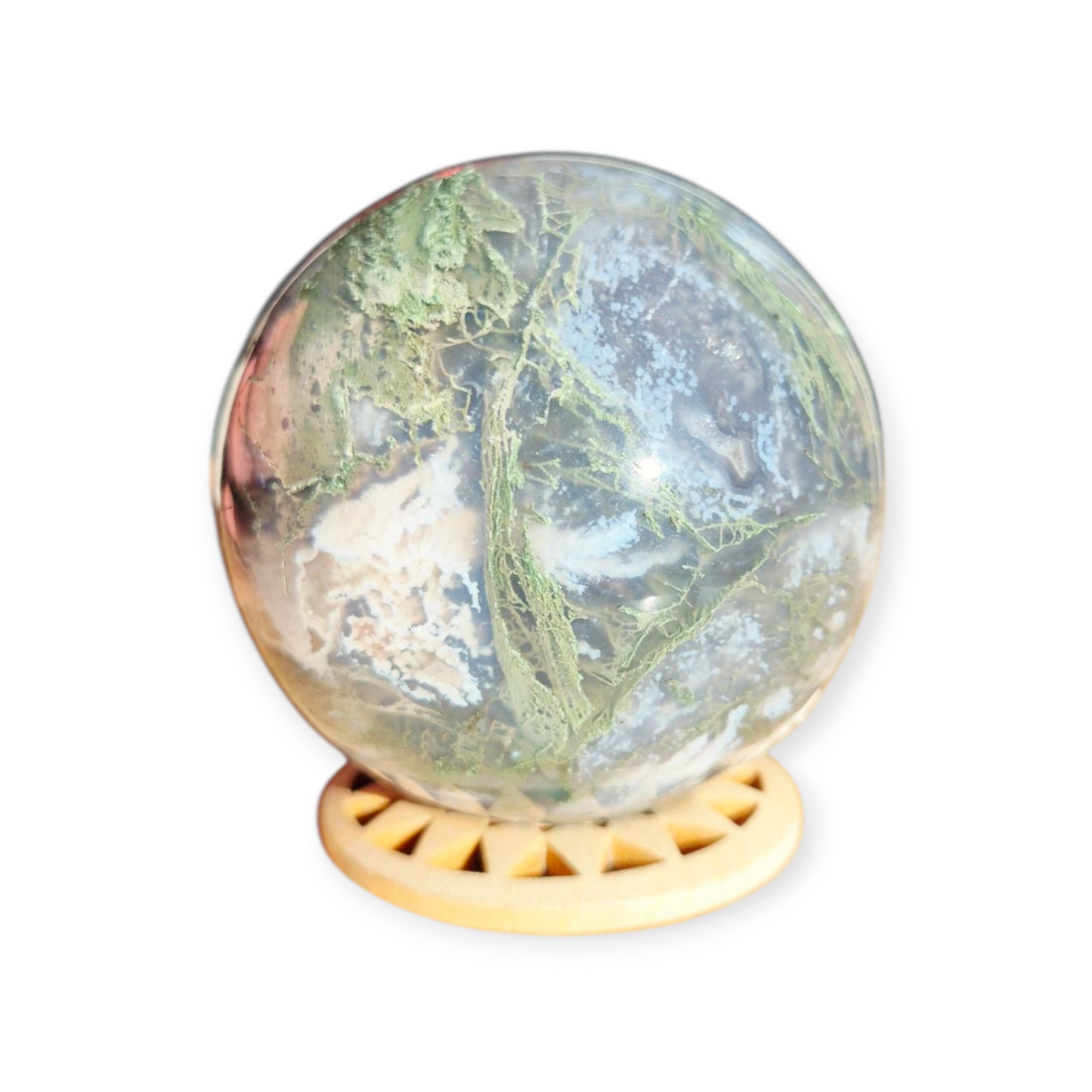 Crystals - Moss Agate Sphere