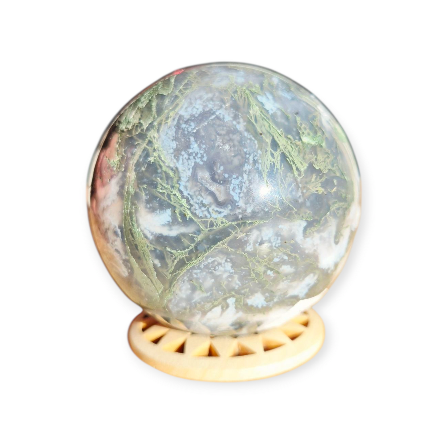Crystals - Moss Agate Sphere