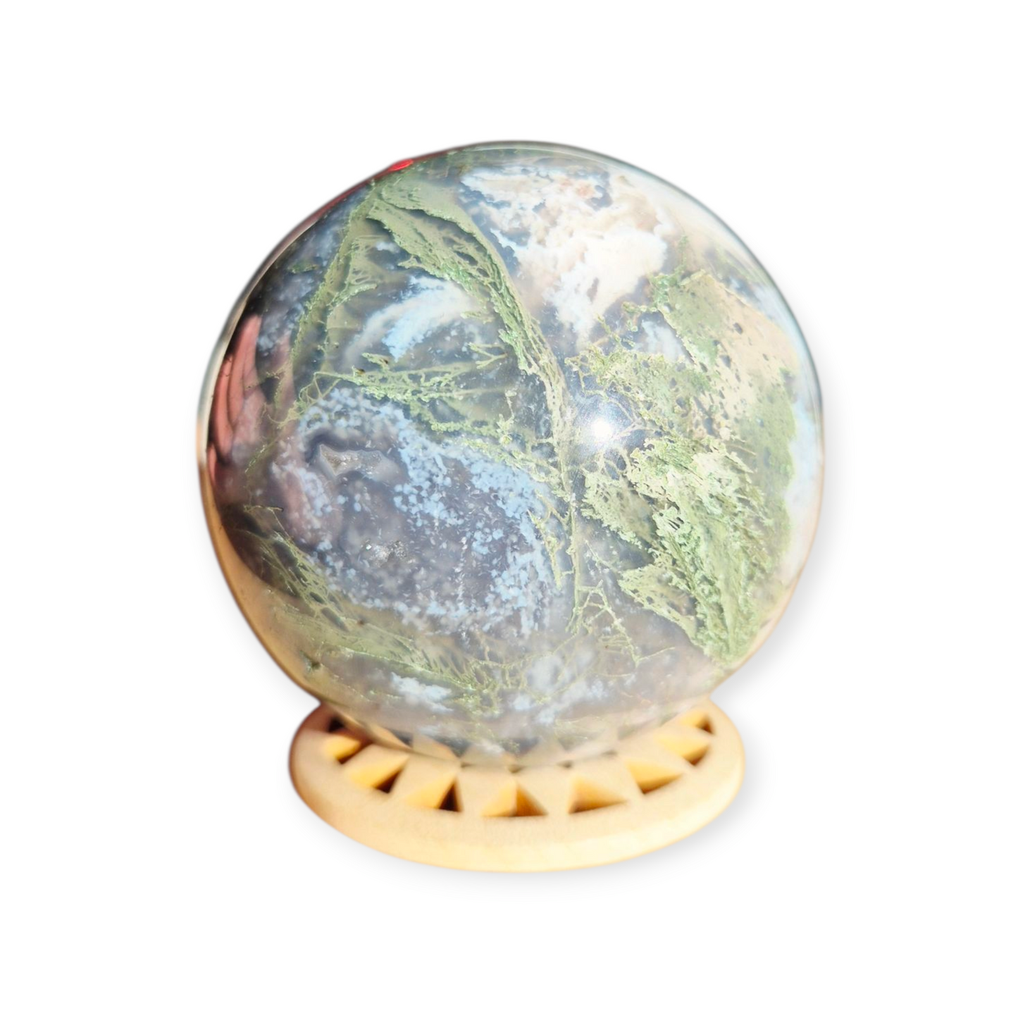 Crystals - Moss Agate Sphere