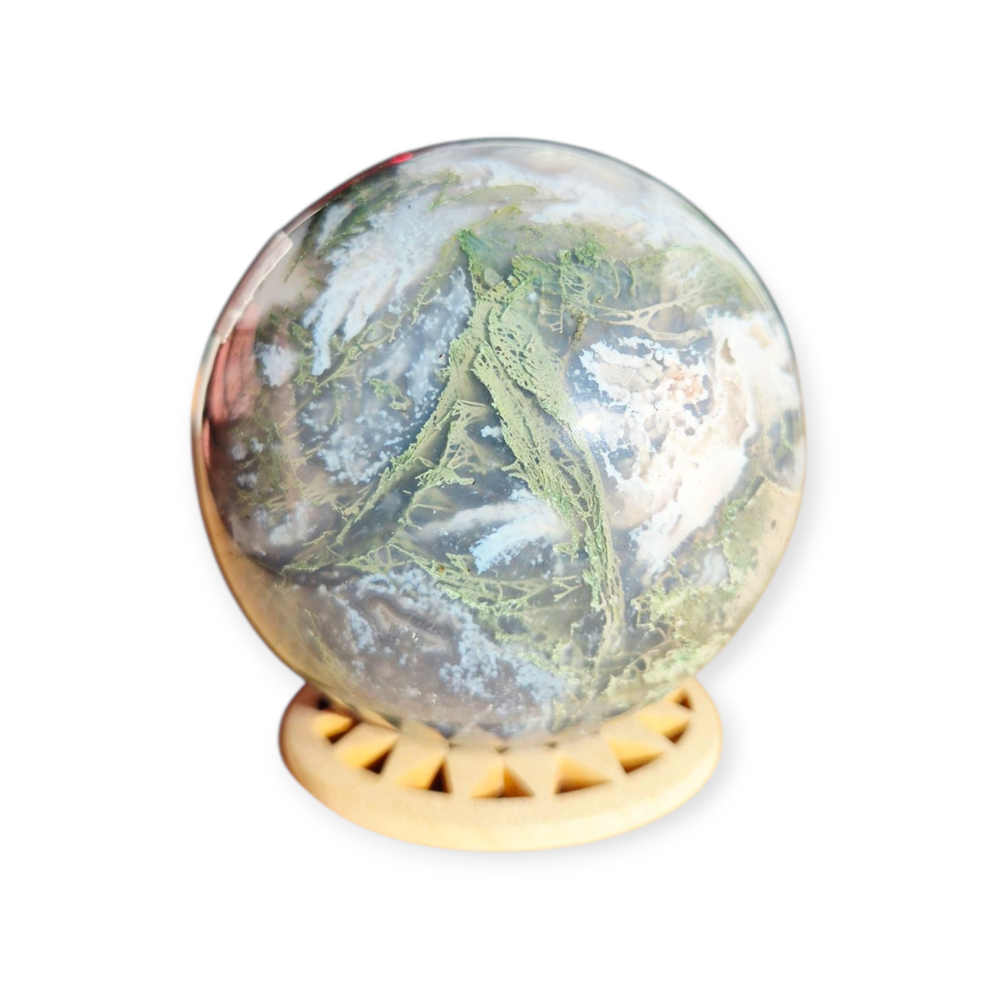 Crystals - Moss Agate Sphere