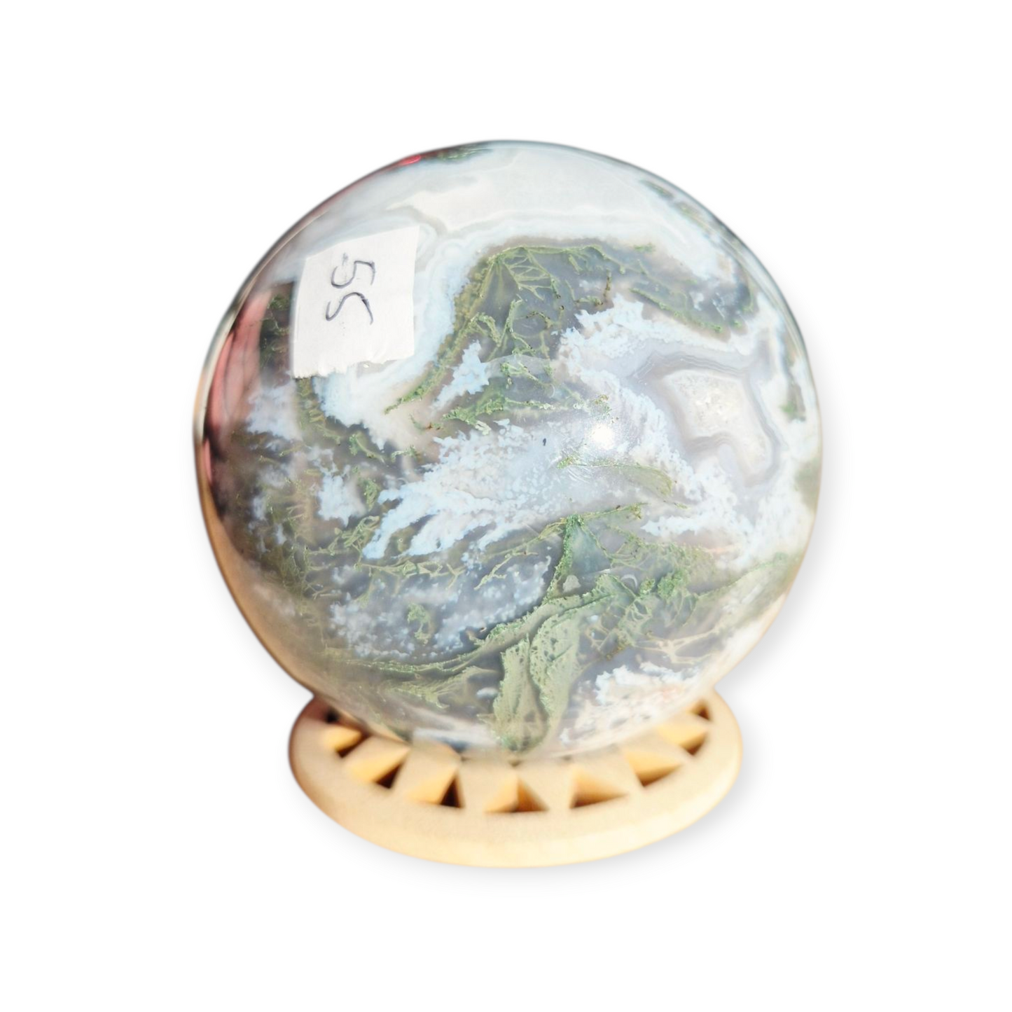 Crystals - Moss Agate Sphere
