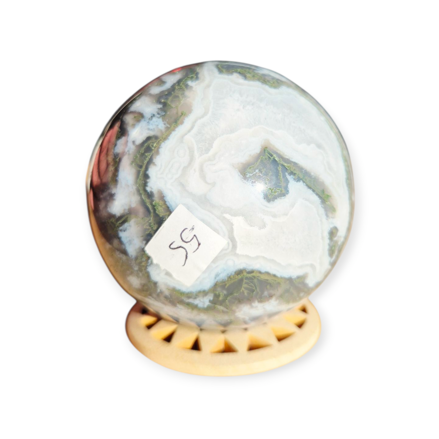 Crystals - Moss Agate Sphere