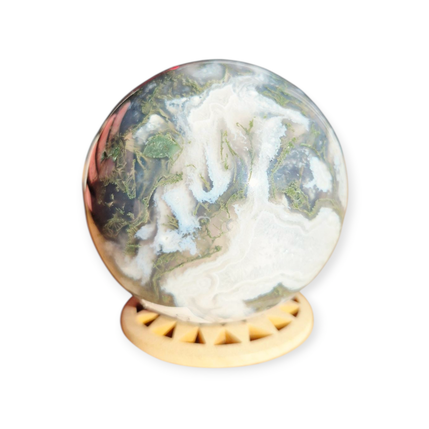 Crystals - Moss Agate Sphere
