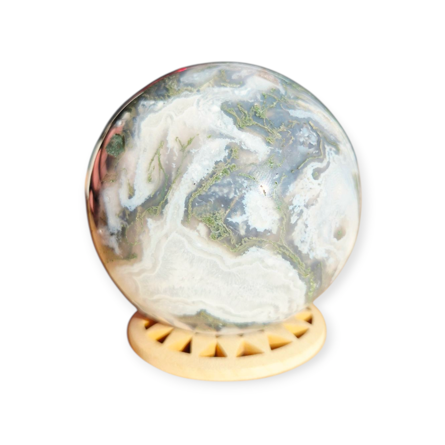 Crystals - Moss Agate Sphere