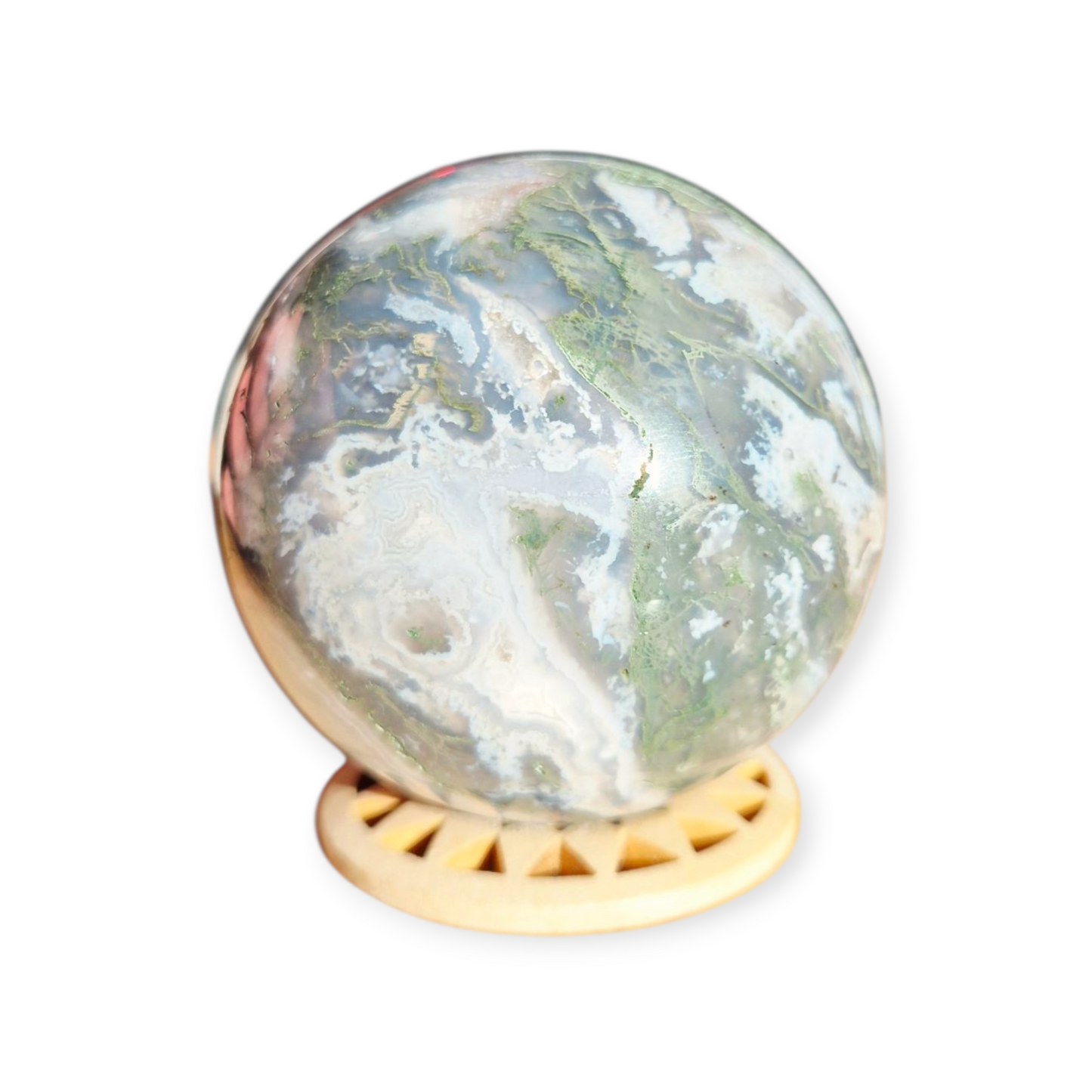 Crystals - Moss Agate Sphere