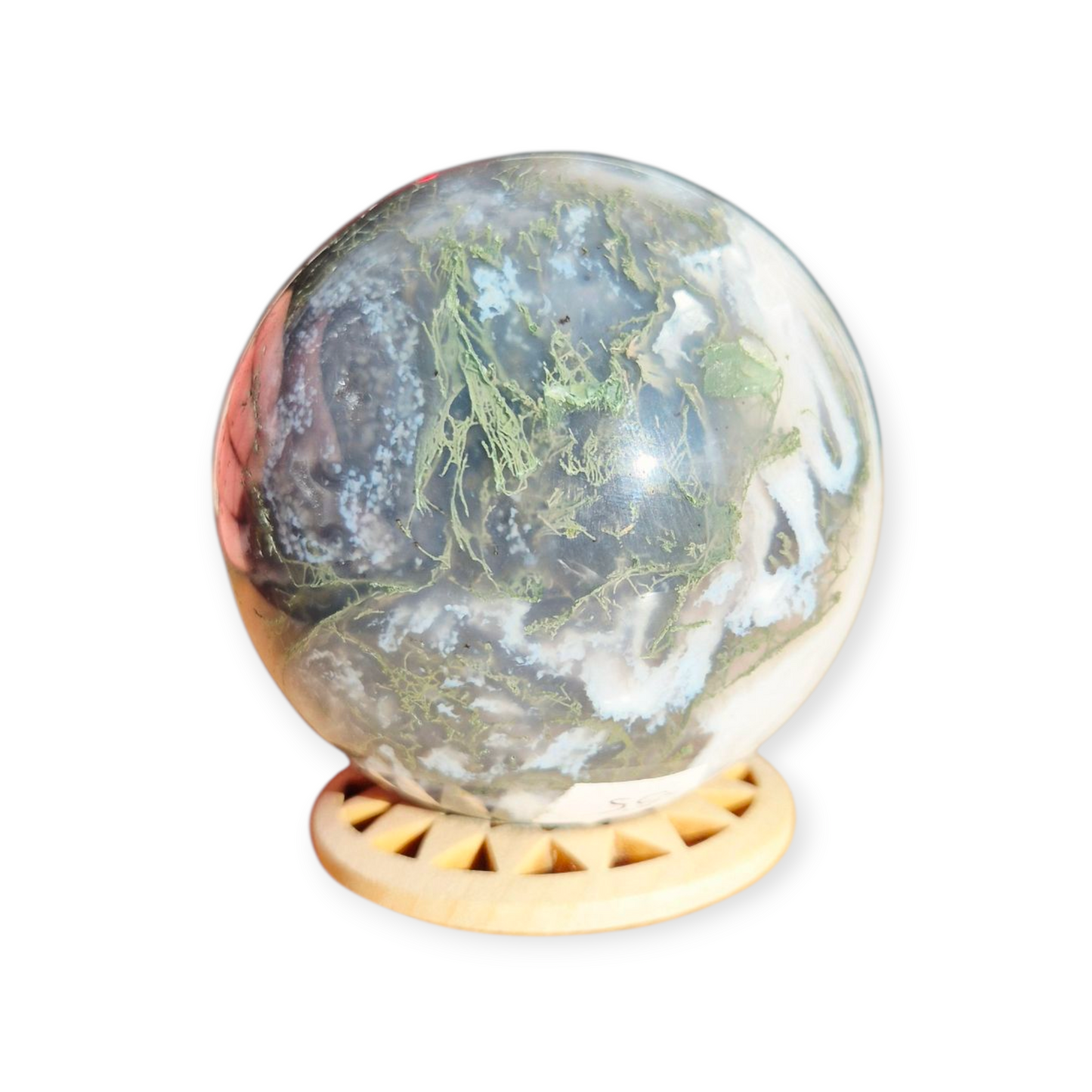 Crystals - Moss Agate Sphere