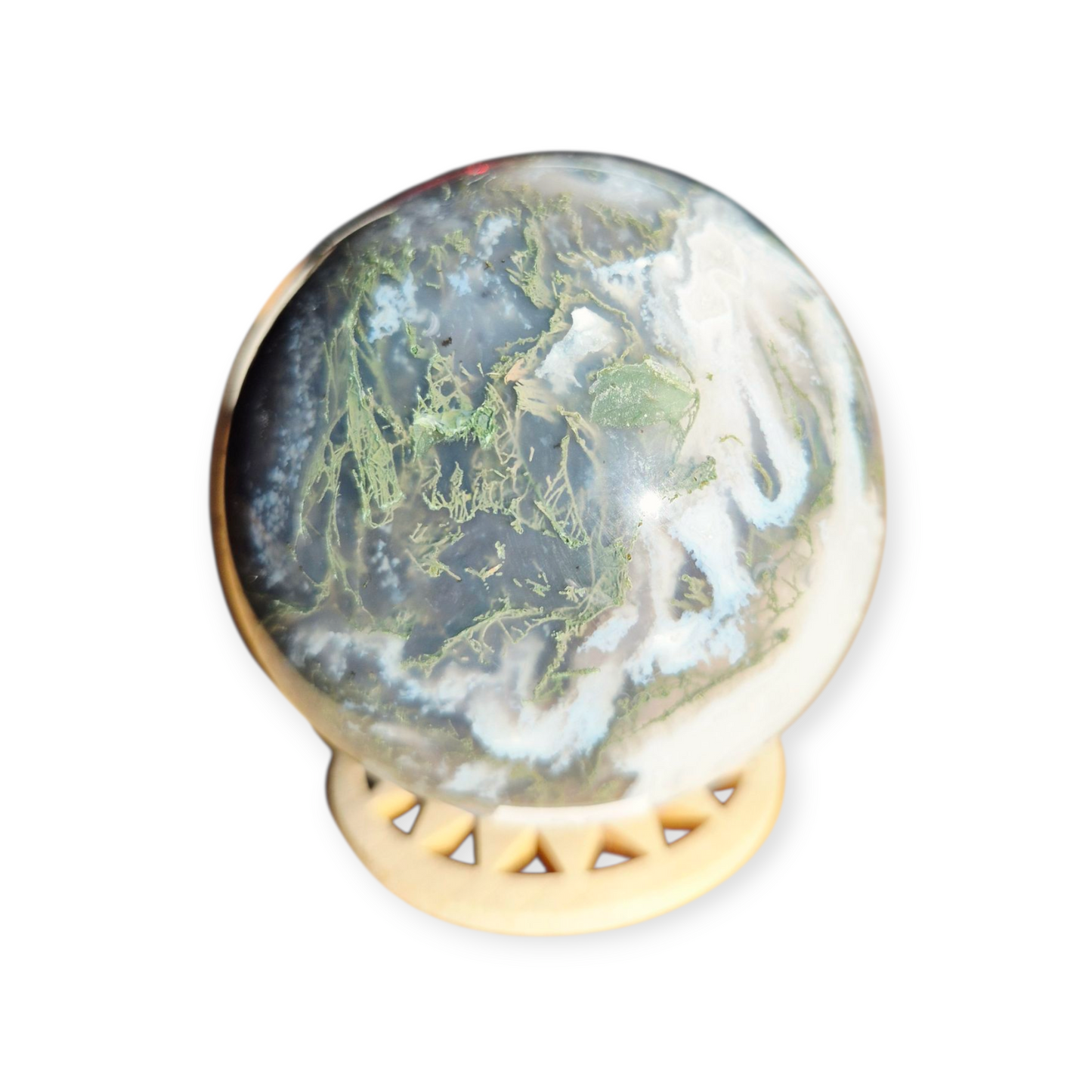 Crystals - Moss Agate Sphere