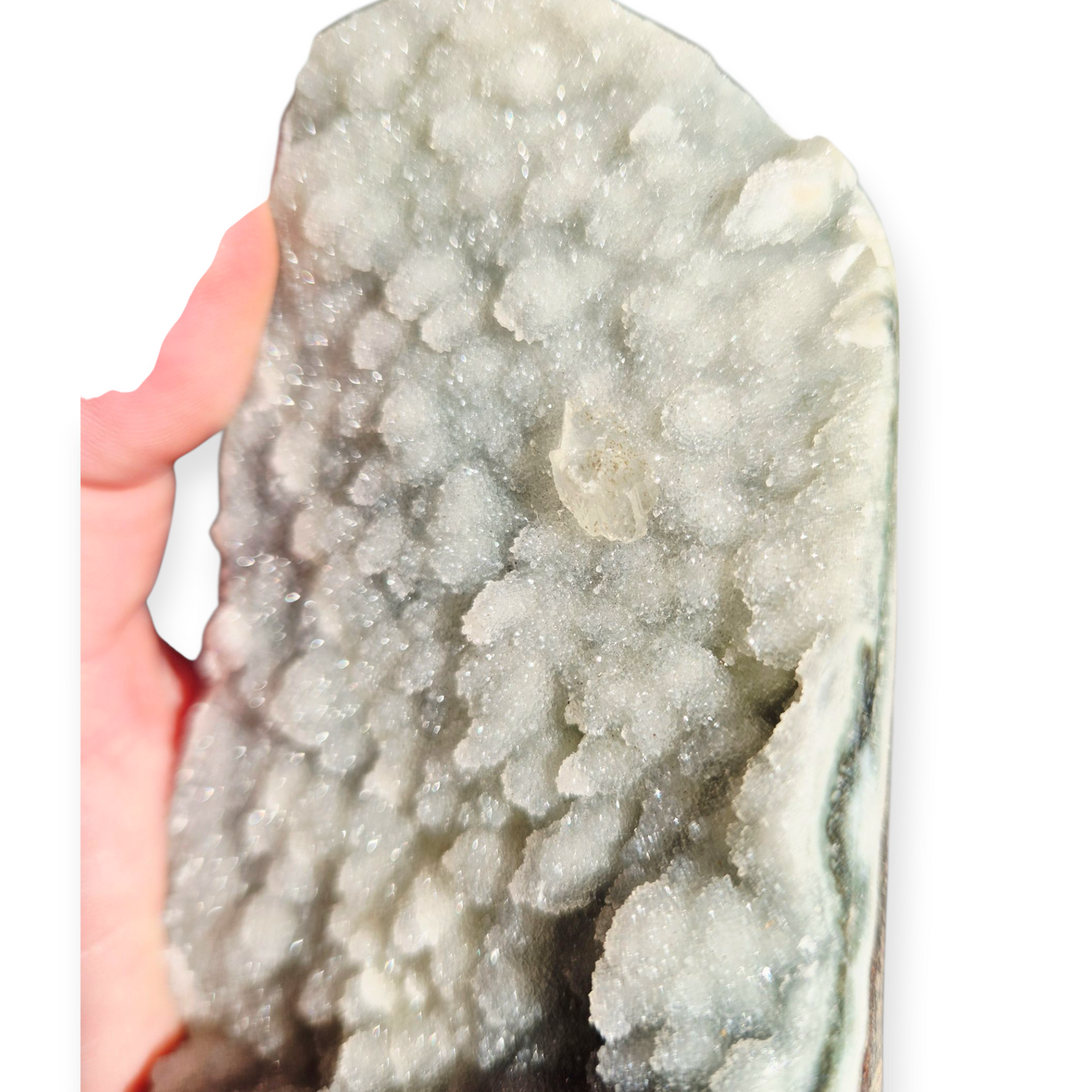 Crystals - Prasiolite (Green Amethyst) Cluster - Natural and Rare