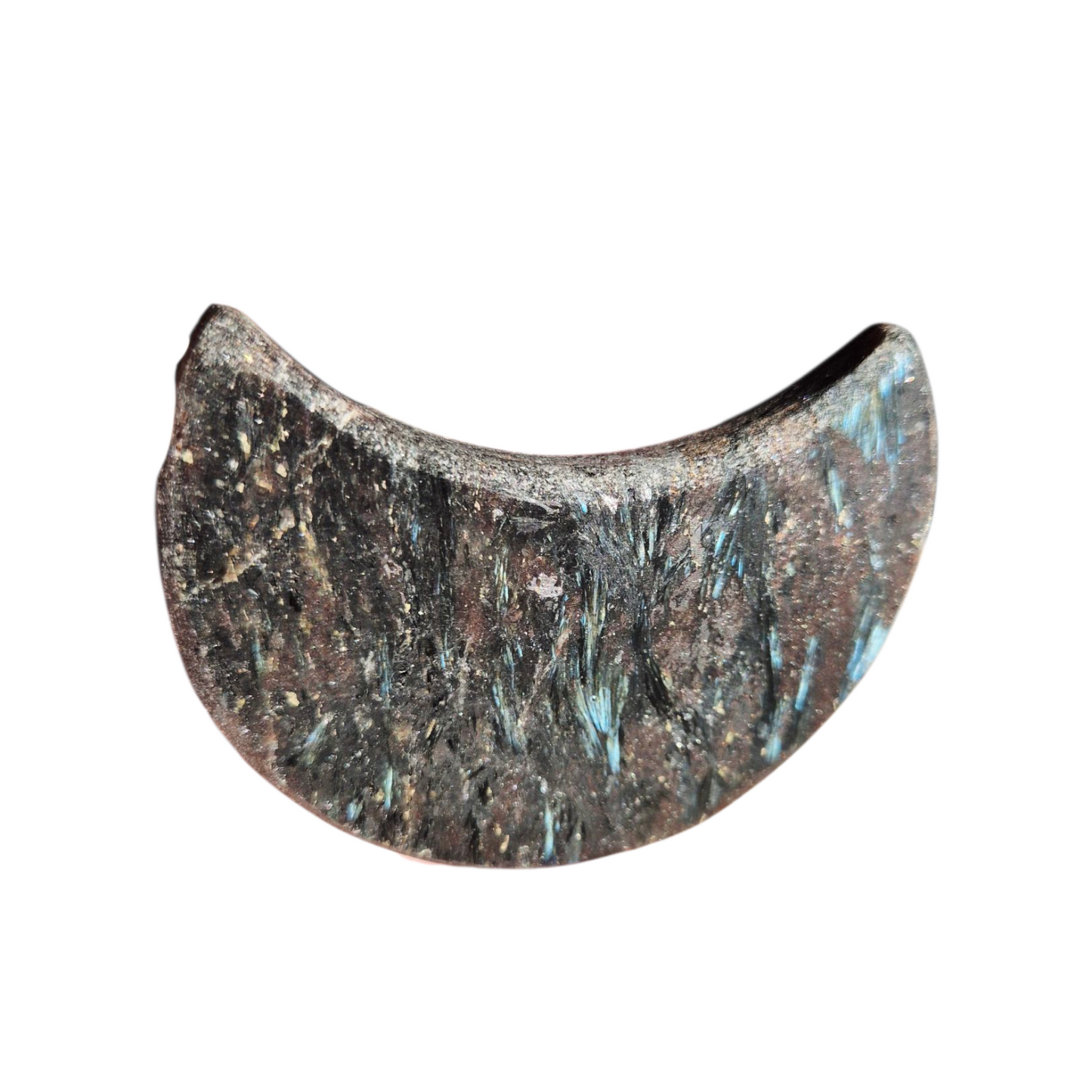 Crystals - Arfvedsonite Moon Carving