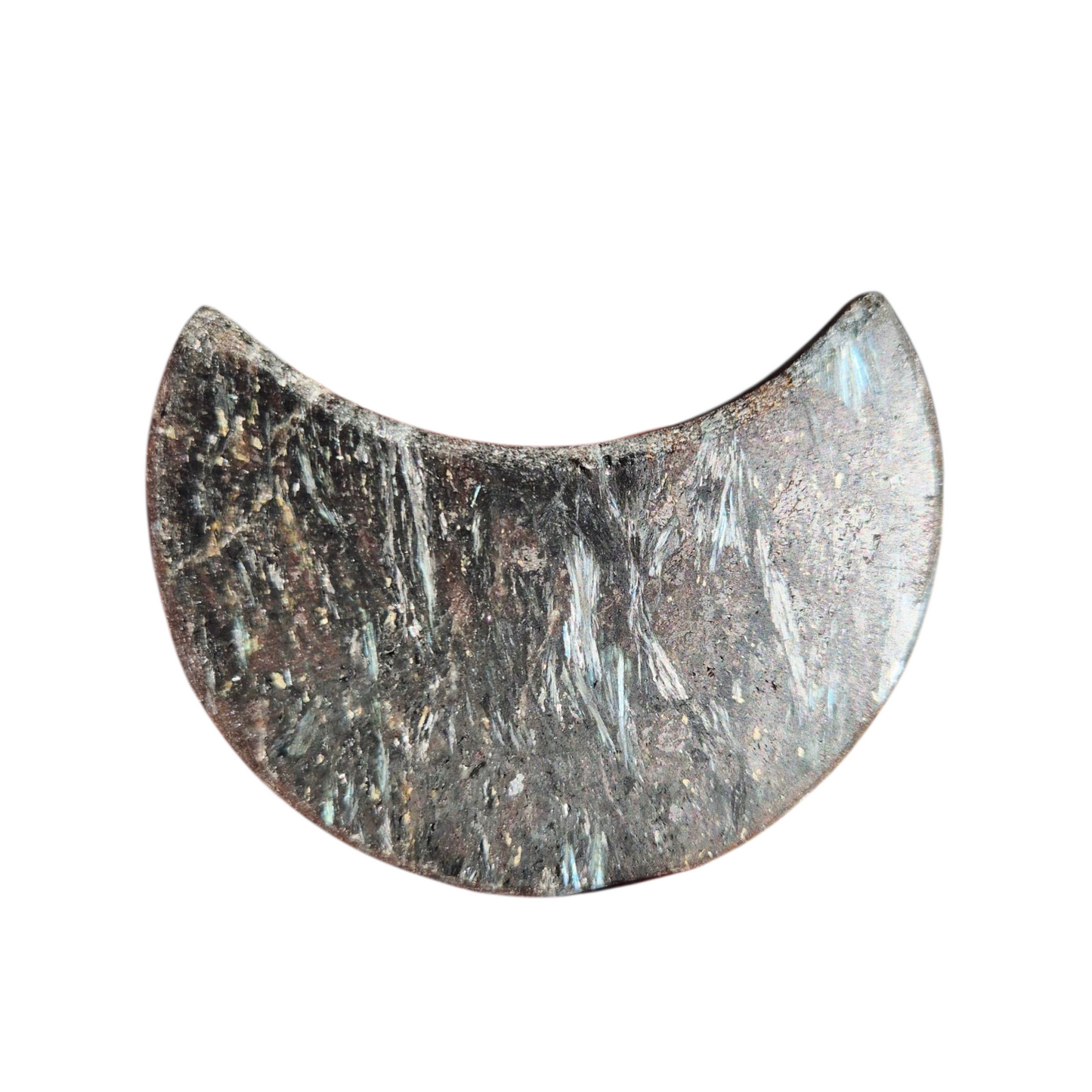 Crystals - Arfvedsonite Moon Carving