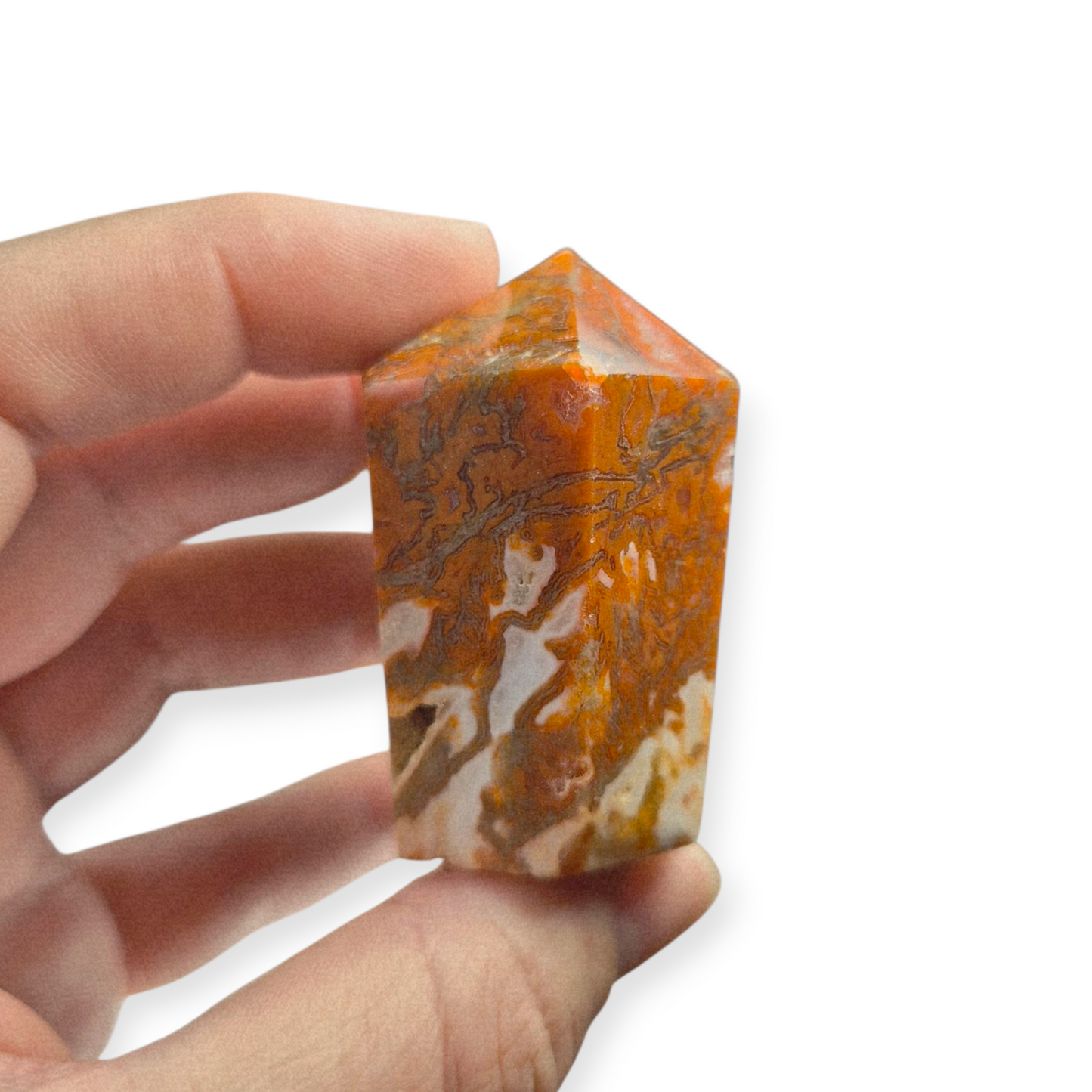 Crystals - Red and Green Moss Agate Generator/Point