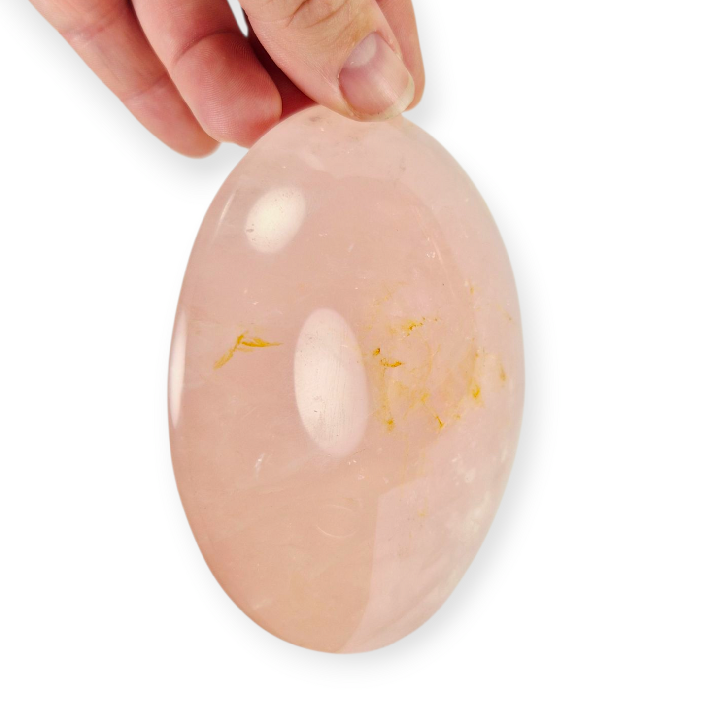 Crystals - Rose Quartz Discus/Disc Freeform