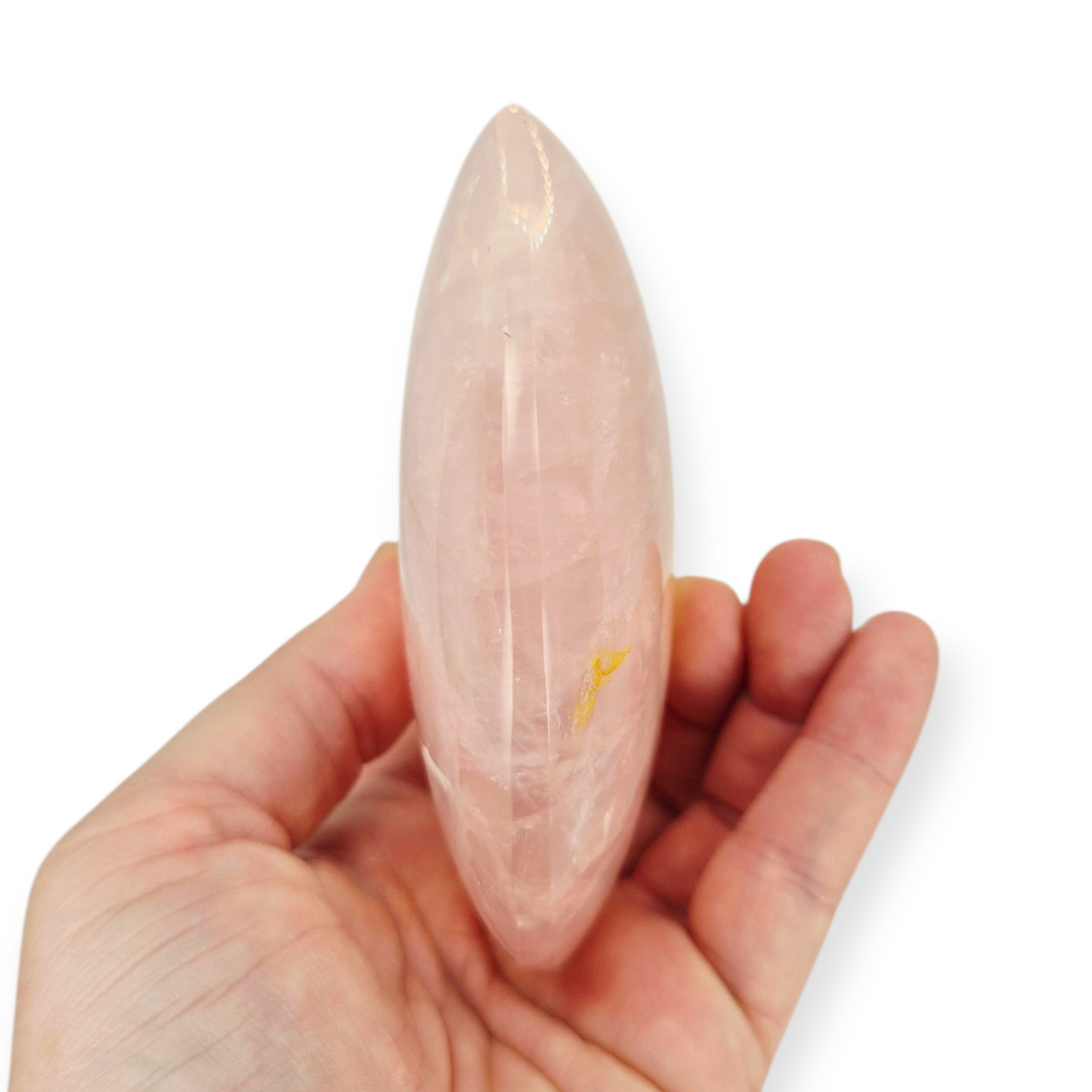 Crystals - Rose Quartz Discus/Disc Freeform