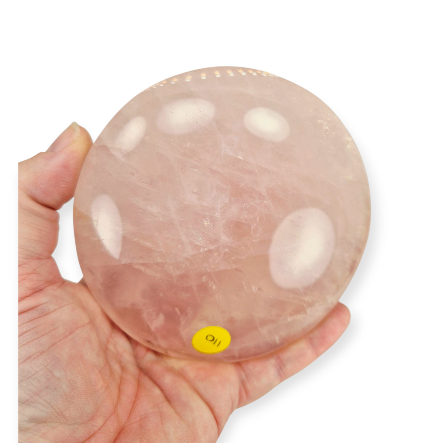 Crystals - Rose Quartz Discus/Disc Freeform