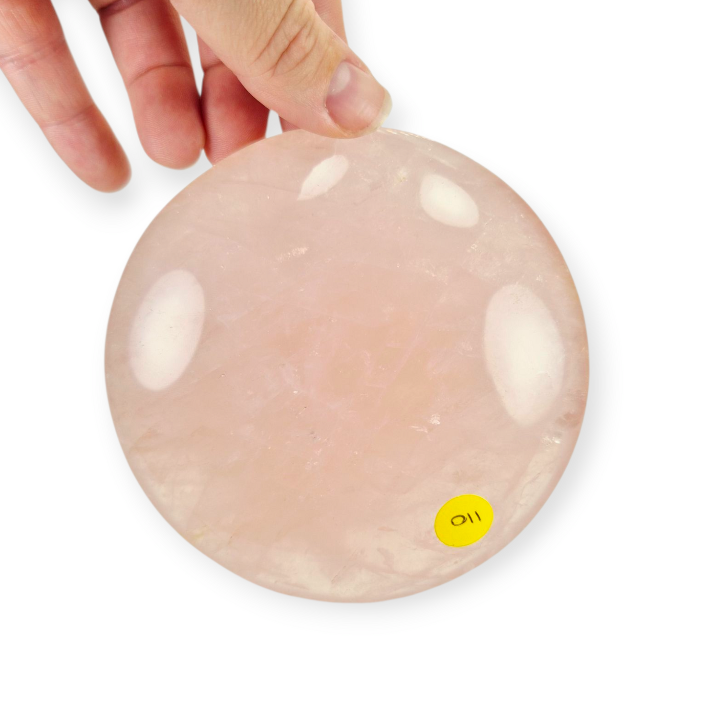 Crystals - Rose Quartz Discus/Disc Freeform