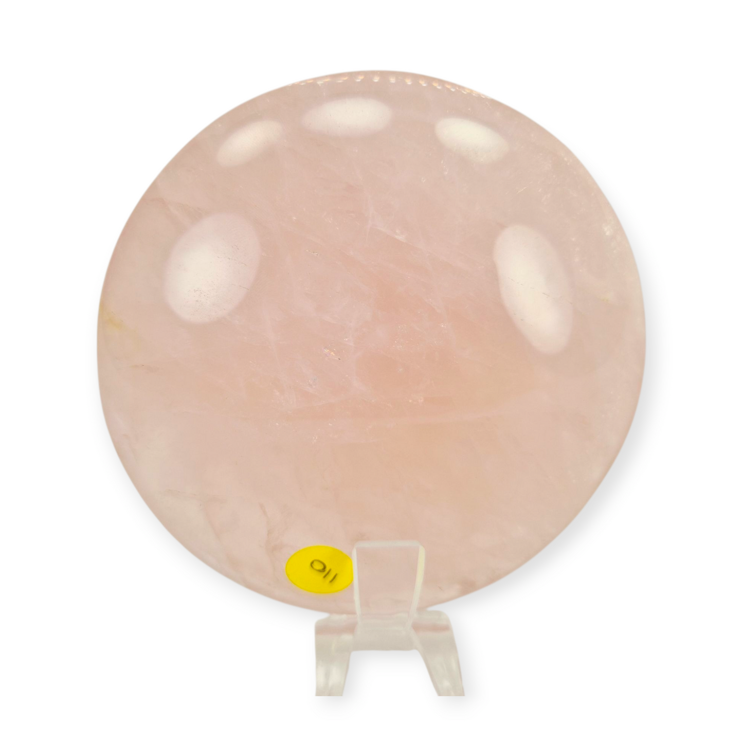 Crystals - Rose Quartz Discus/Disc Freeform