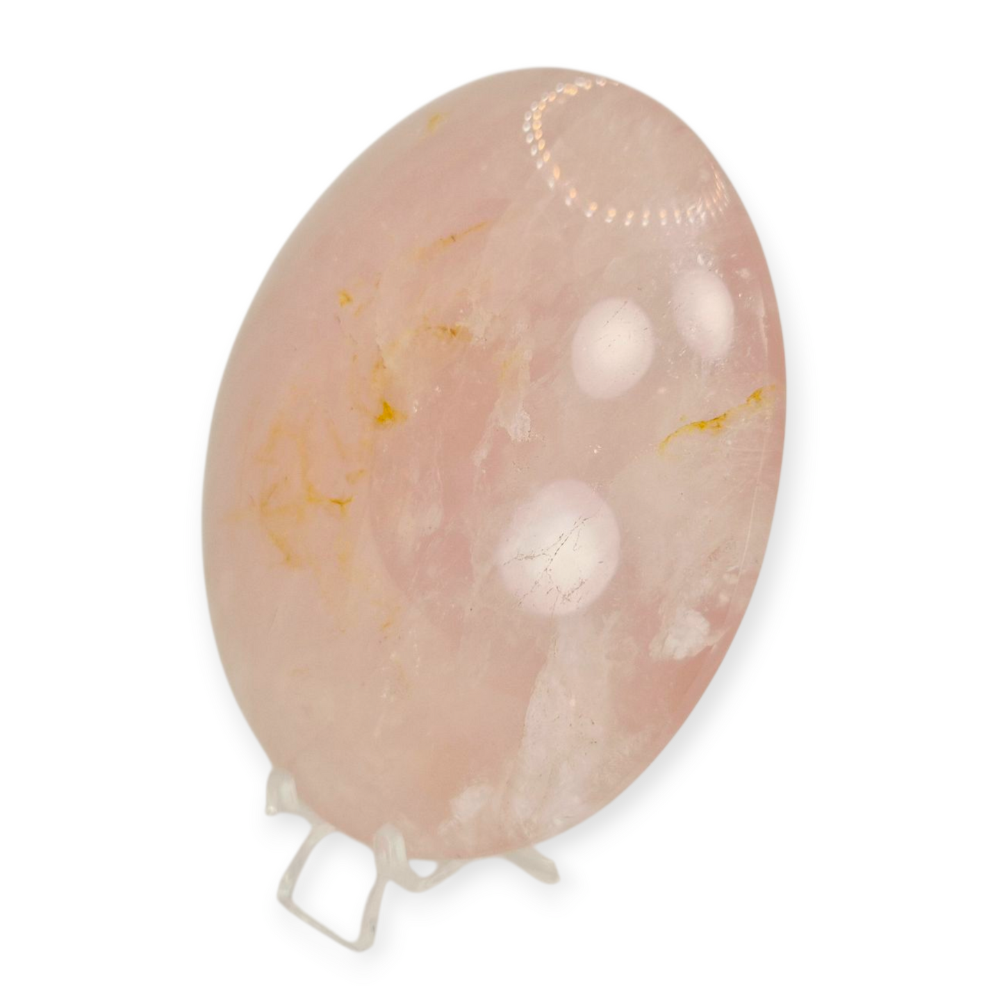 Crystals - Rose Quartz Discus/Disc Freeform