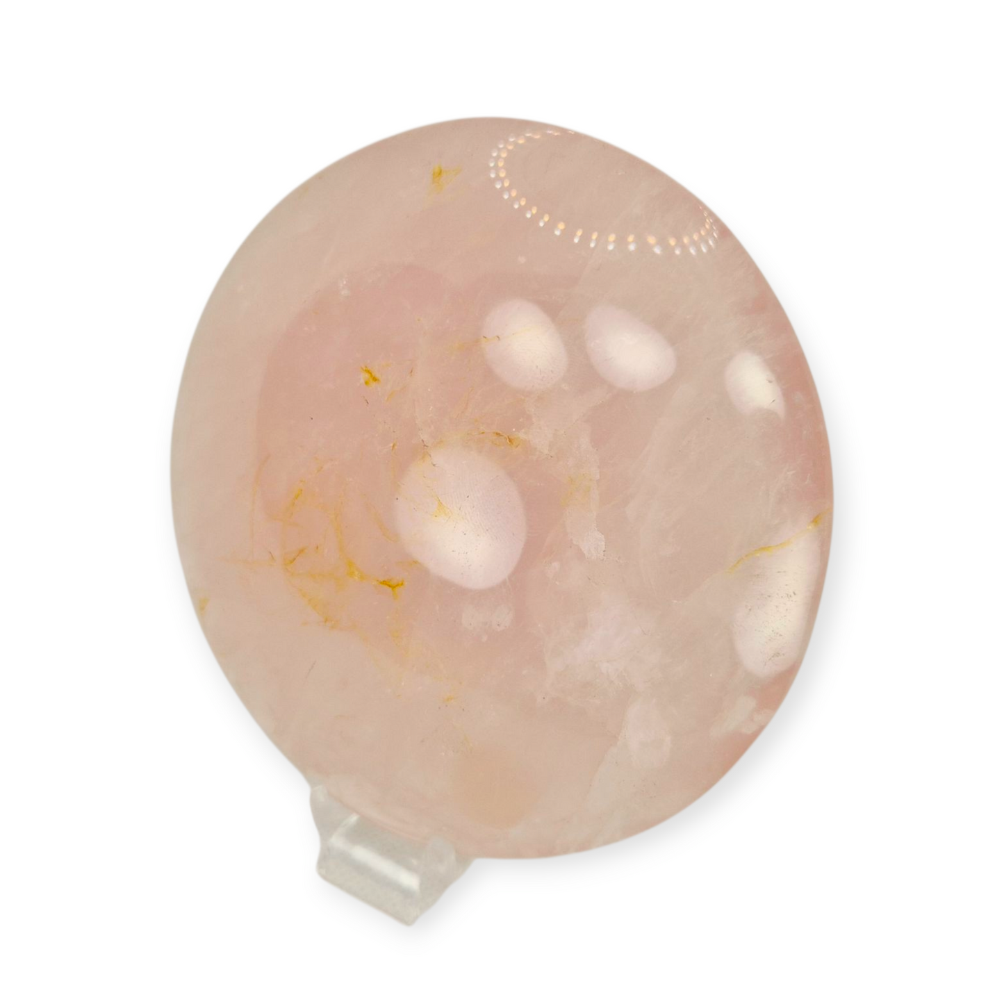 Crystals - Rose Quartz Discus/Disc Freeform
