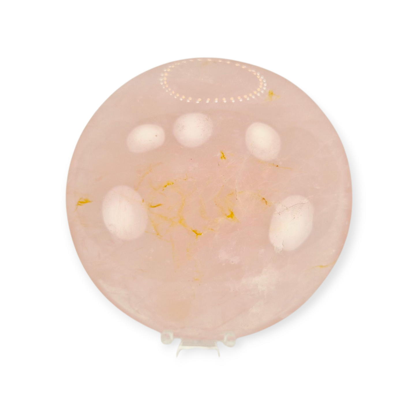 Crystals - Rose Quartz Discus/Disc Freeform