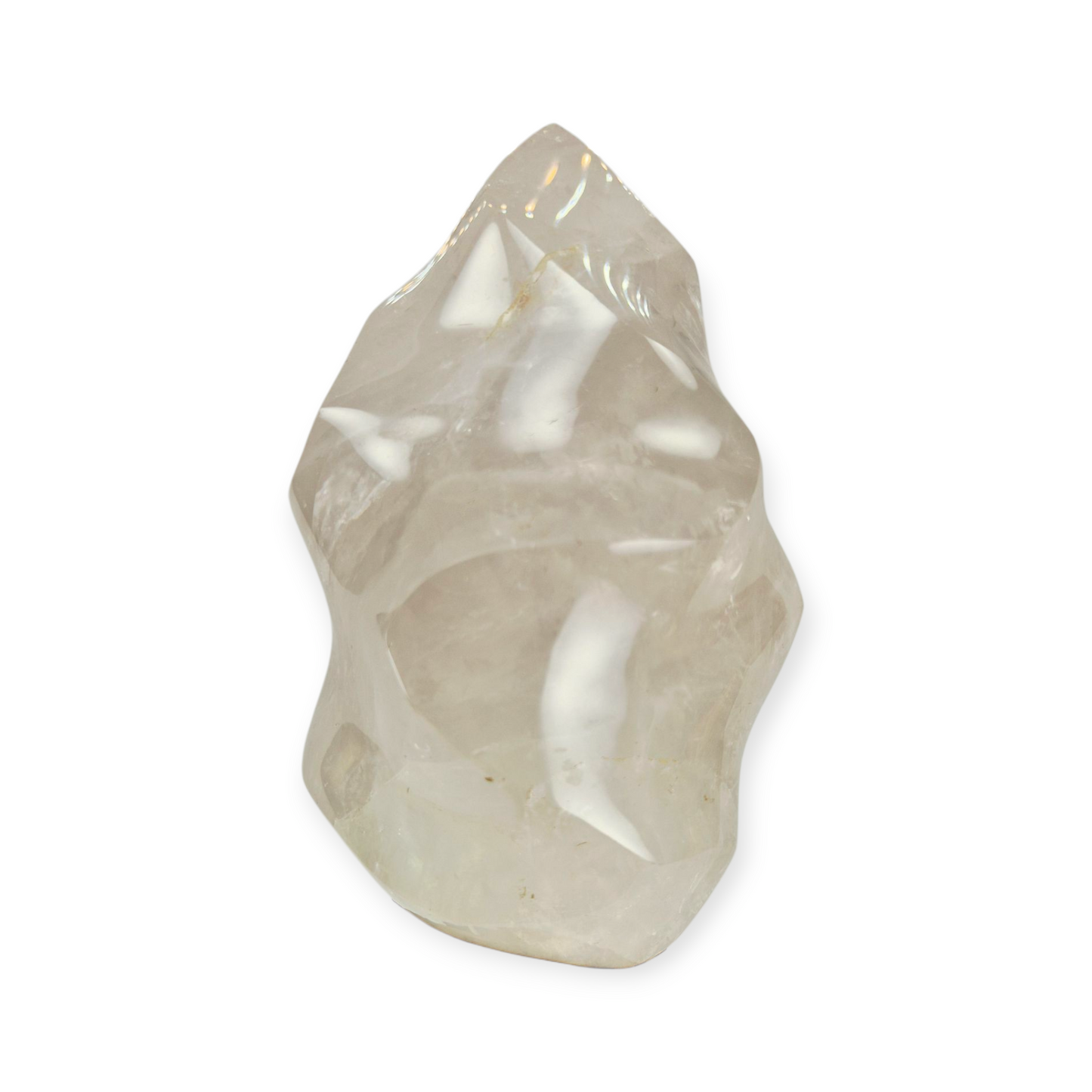Crystals - Clear Quartz Polished Flame