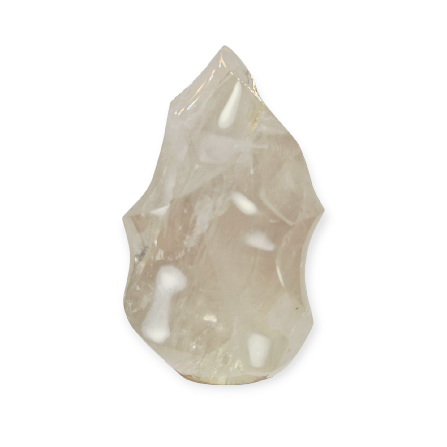 Crystals - Clear Quartz Polished Flame
