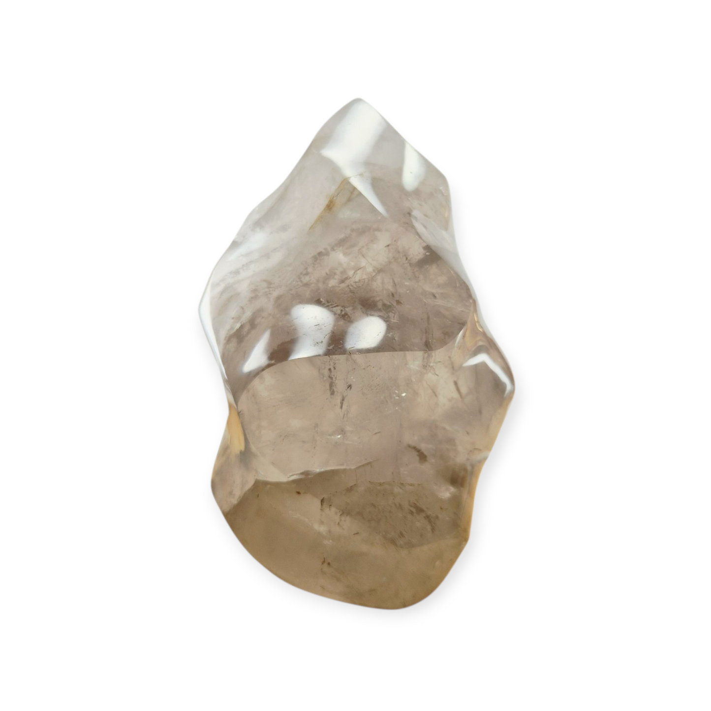 Crystals - Clear Quartz Polished Flame