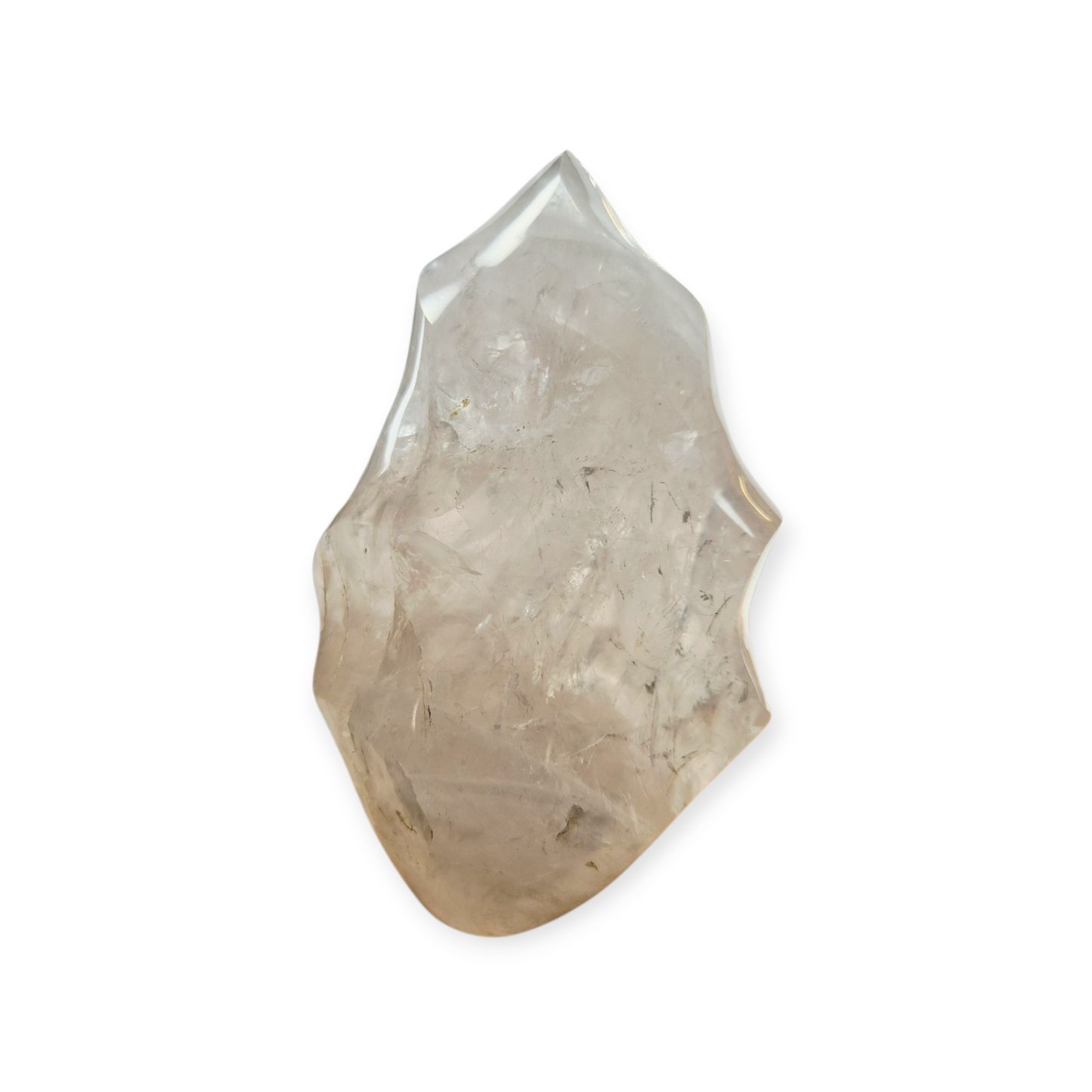 Crystals - Clear Quartz Polished Flame