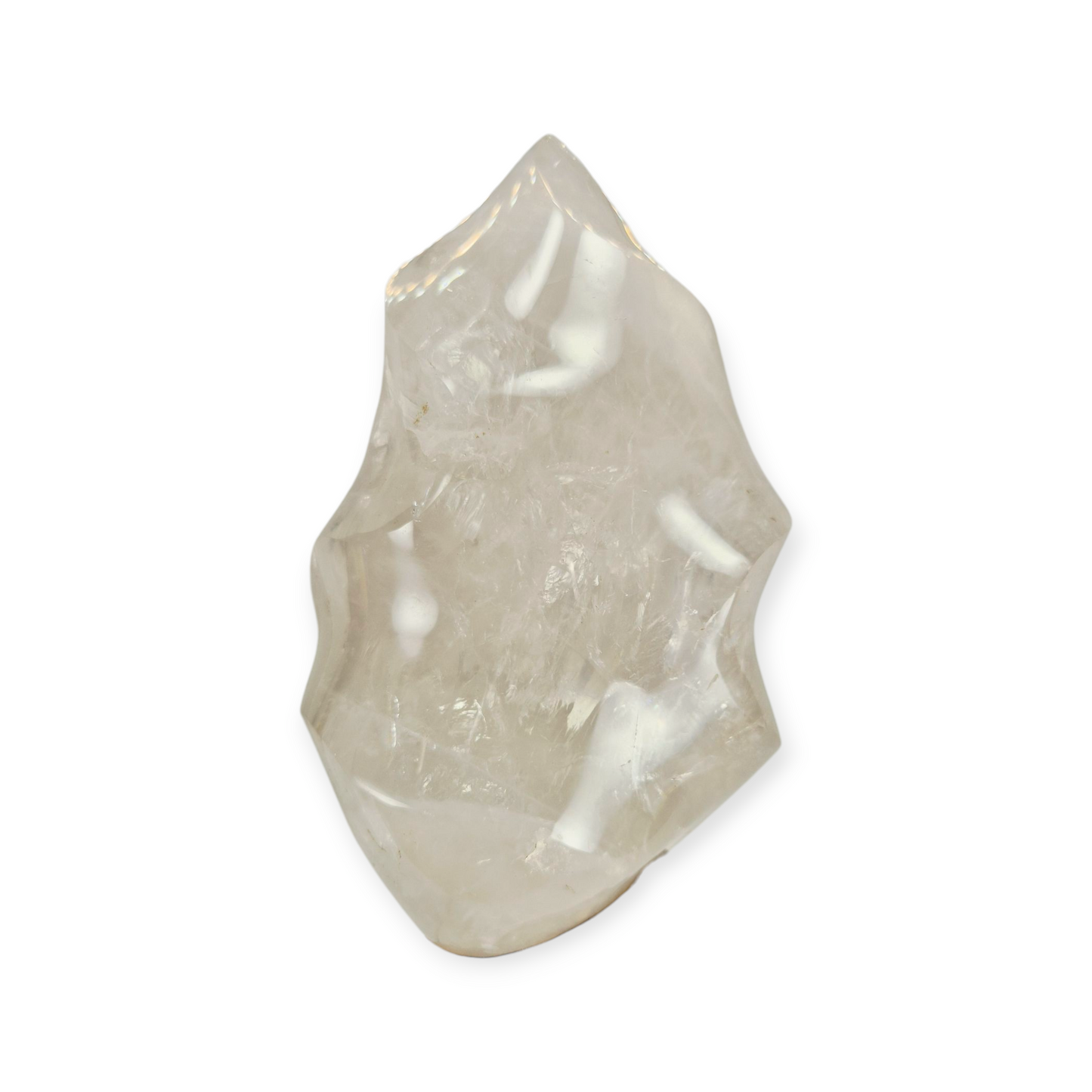 Crystals - Clear Quartz Polished Flame