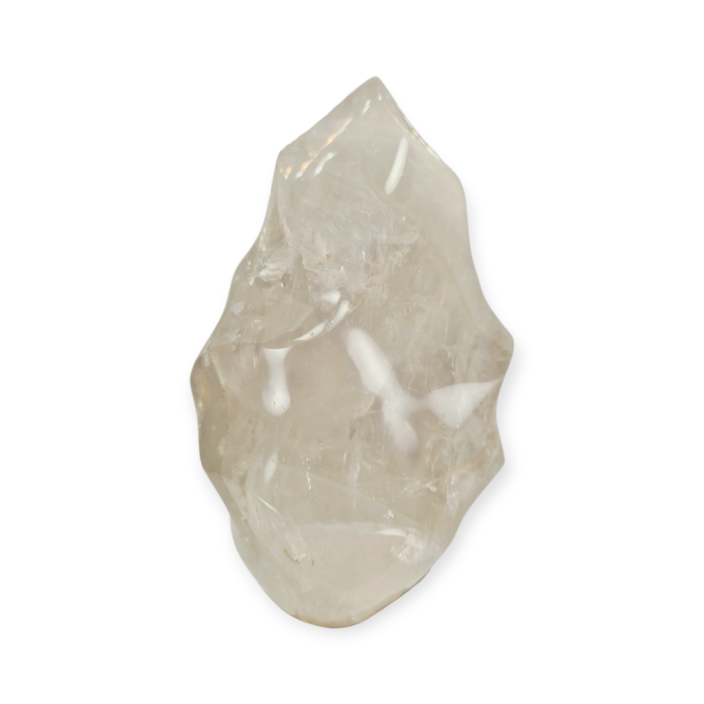Crystals - Clear Quartz Polished Flame
